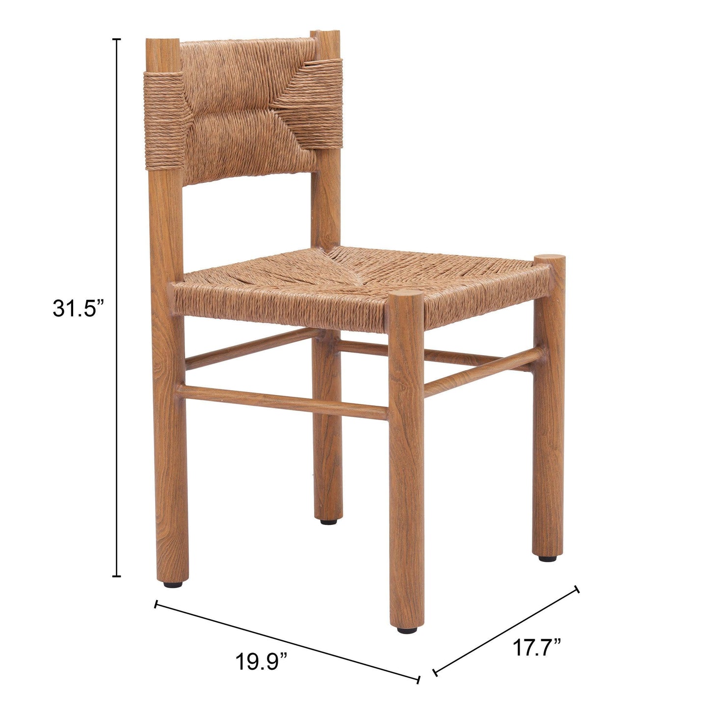 Iska Dining Chair (Set of 2) Natural