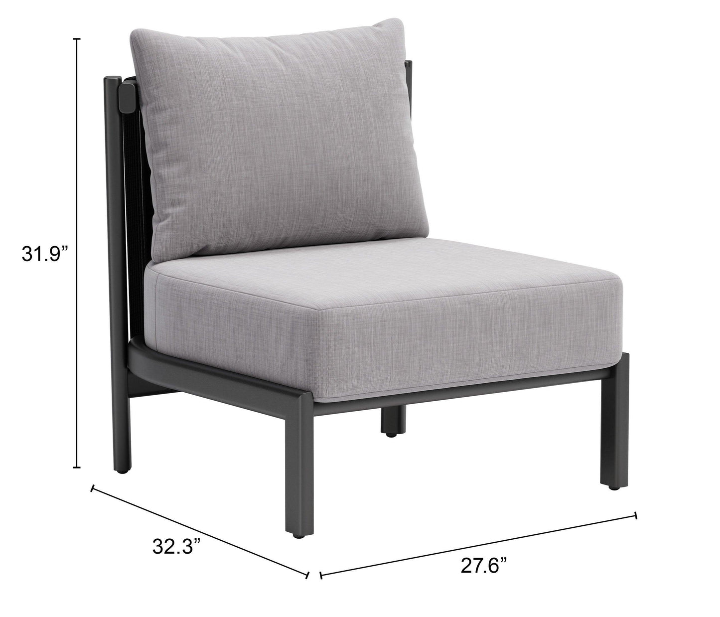 Horizon Accent Chair Gray