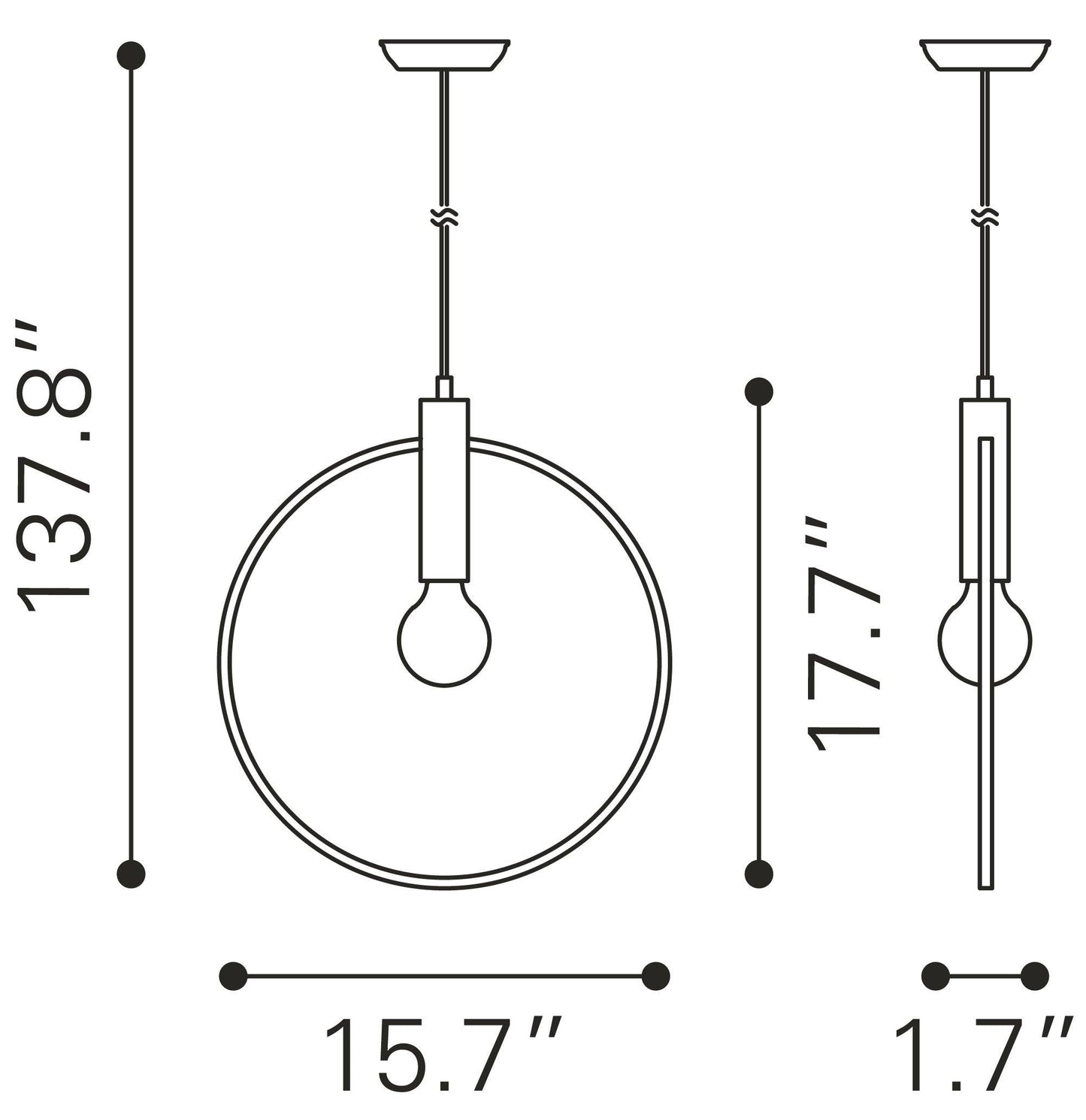 Irenza Ceiling Lamp Brass