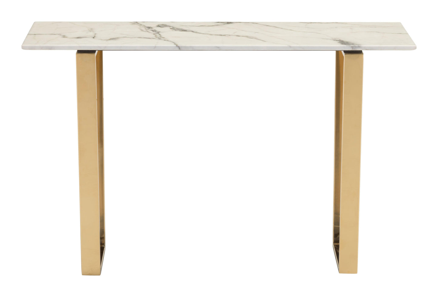 Atlas Console Table White & Gold