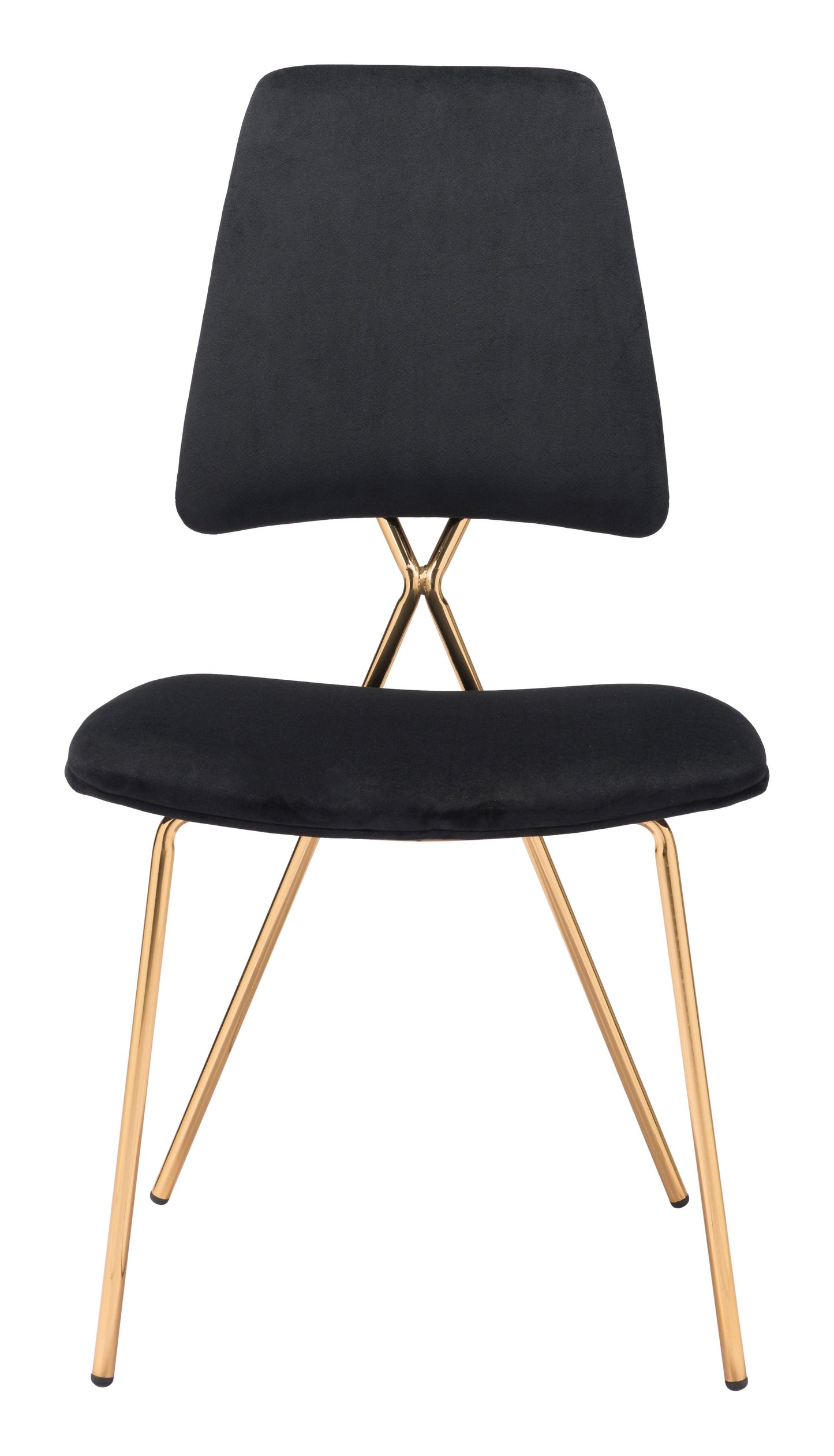 Chloe Dining Chair (Set of 2) Black & Gold