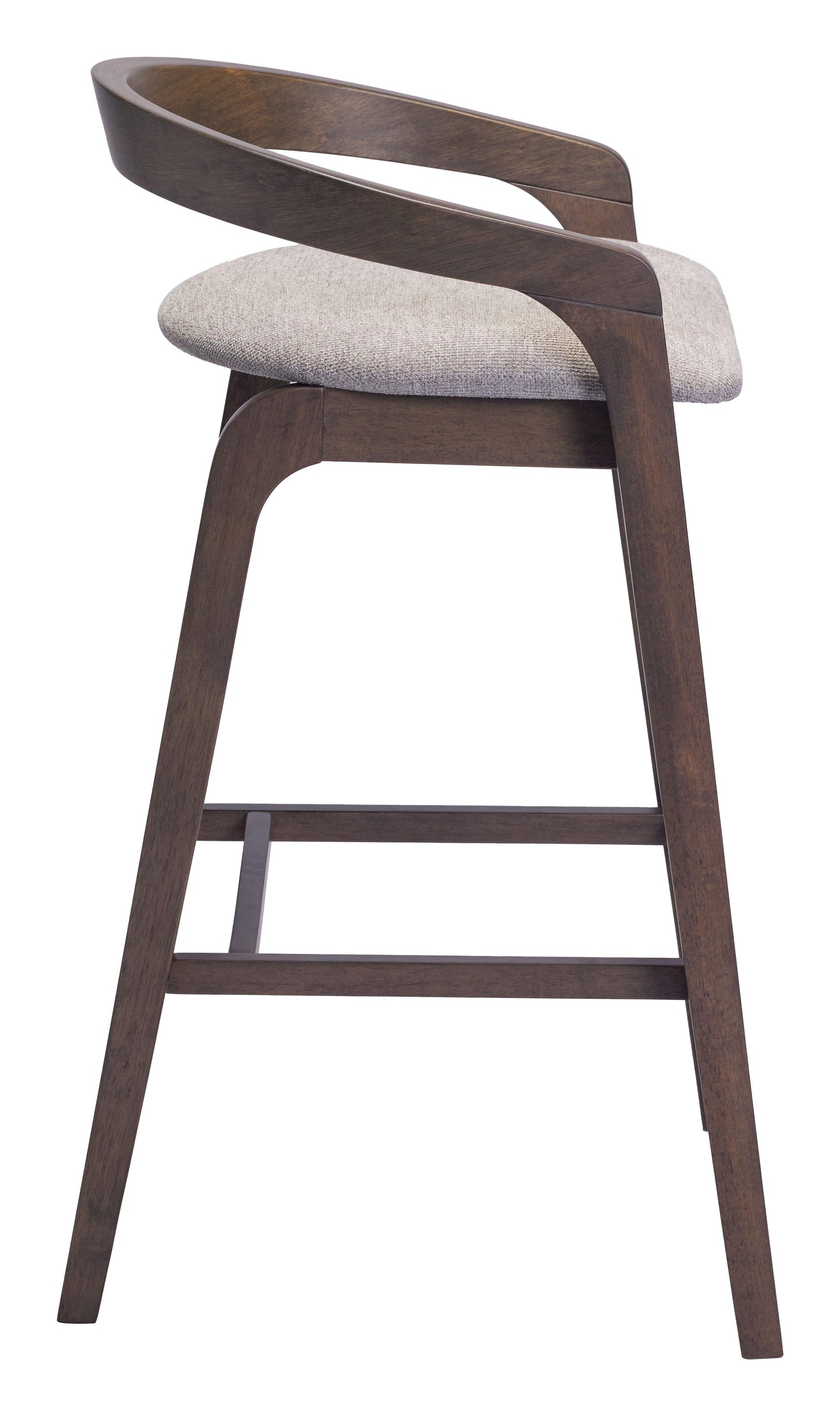 Troy Barstool (Set of 2) Dove Gray & Espresso