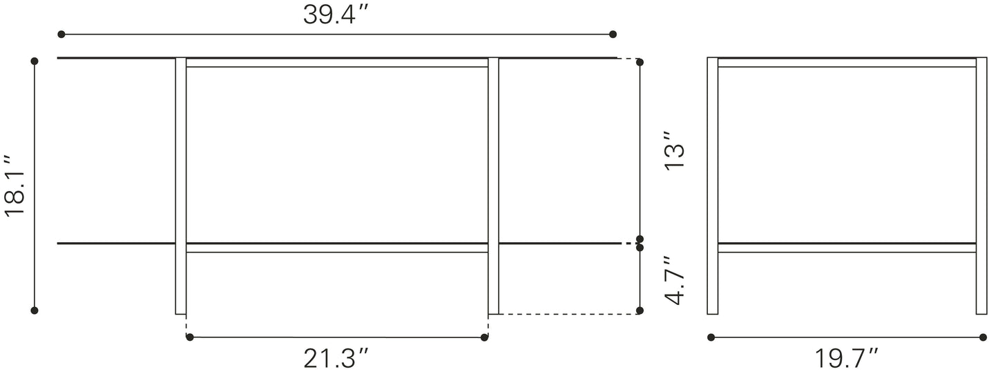 Pullman Coffee Table Black