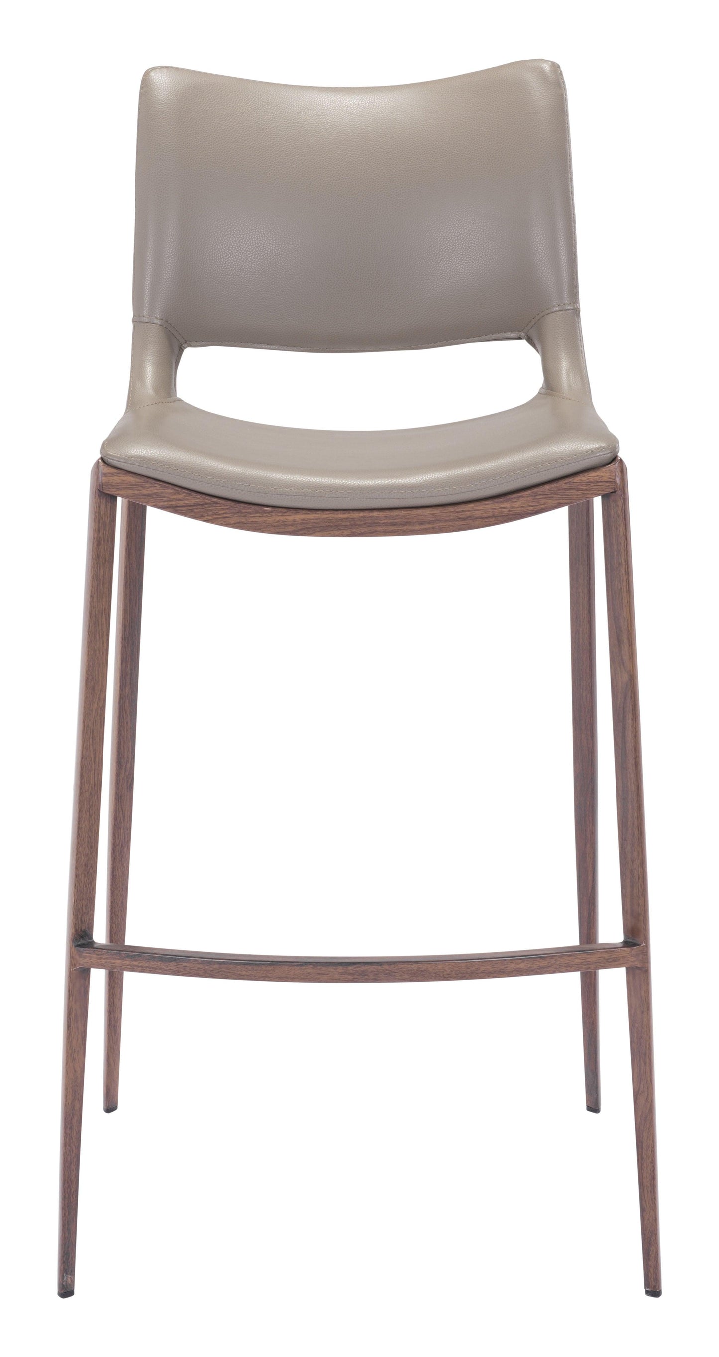 Ace Barstool (Set of 2) Brown & Walnut