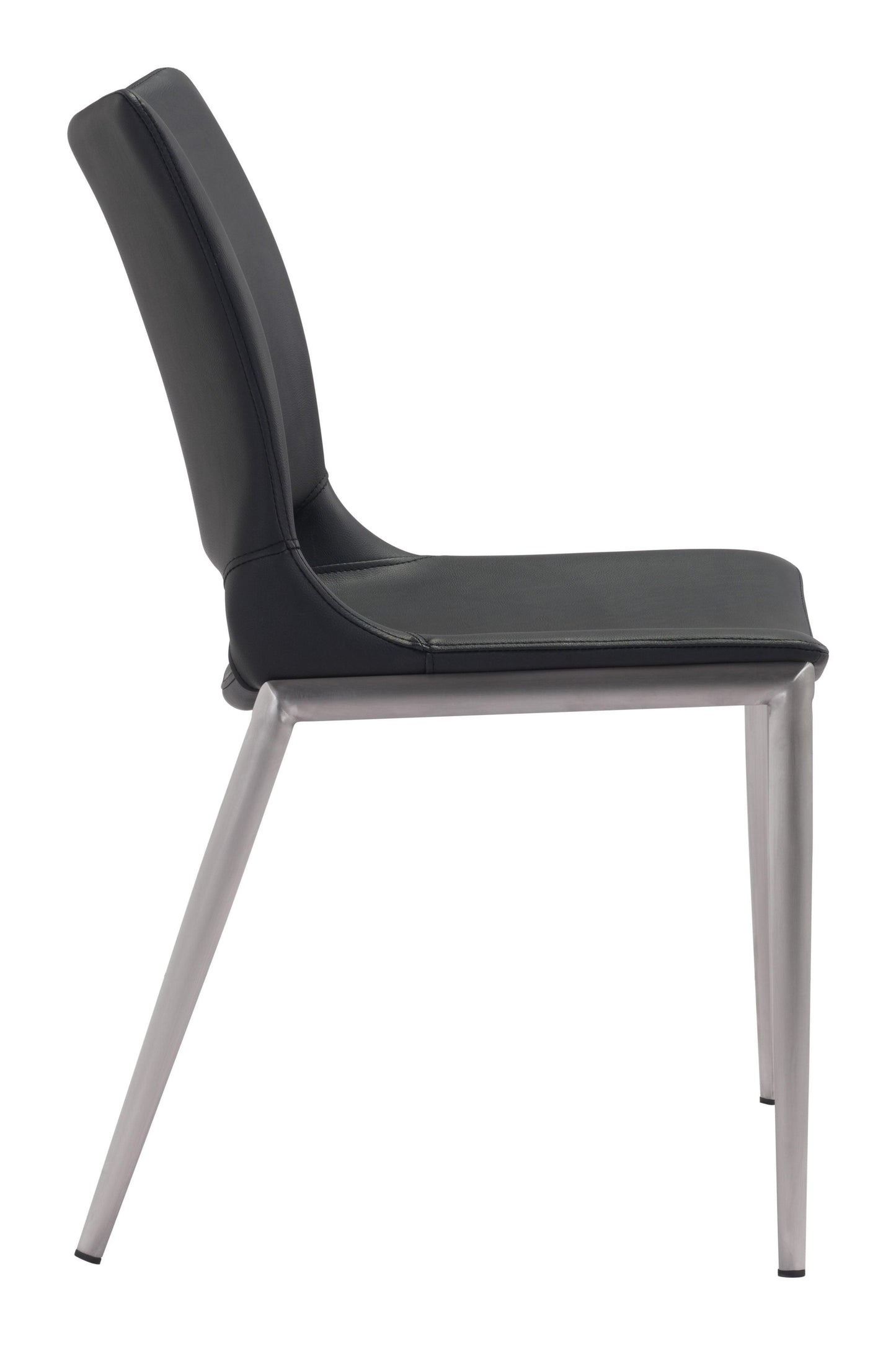 Ace Dining Chair (Set of 2) Black & Silver