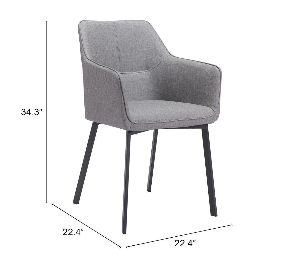 Adage Dining Chair (Set of 2) Gray