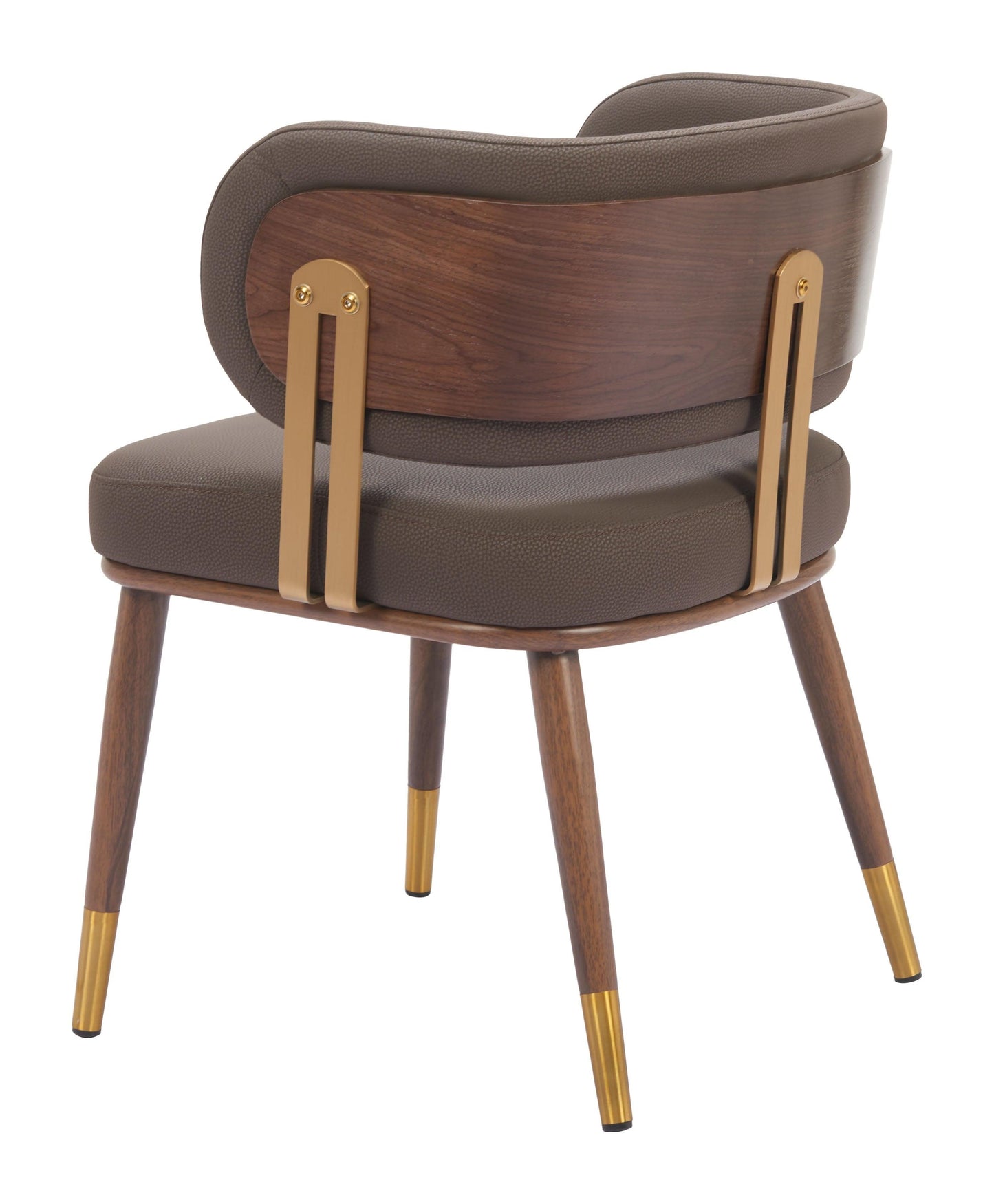 Brew Dining Chair (Set of 2) Brown & Walnut