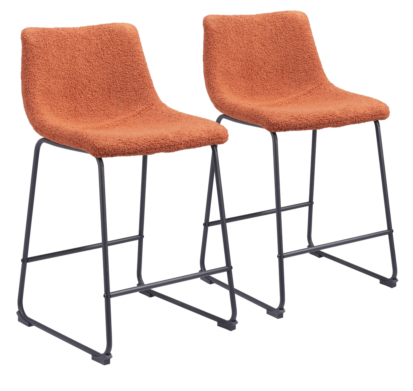 Smart Counter Stool (Set of 2) Burnt Orange