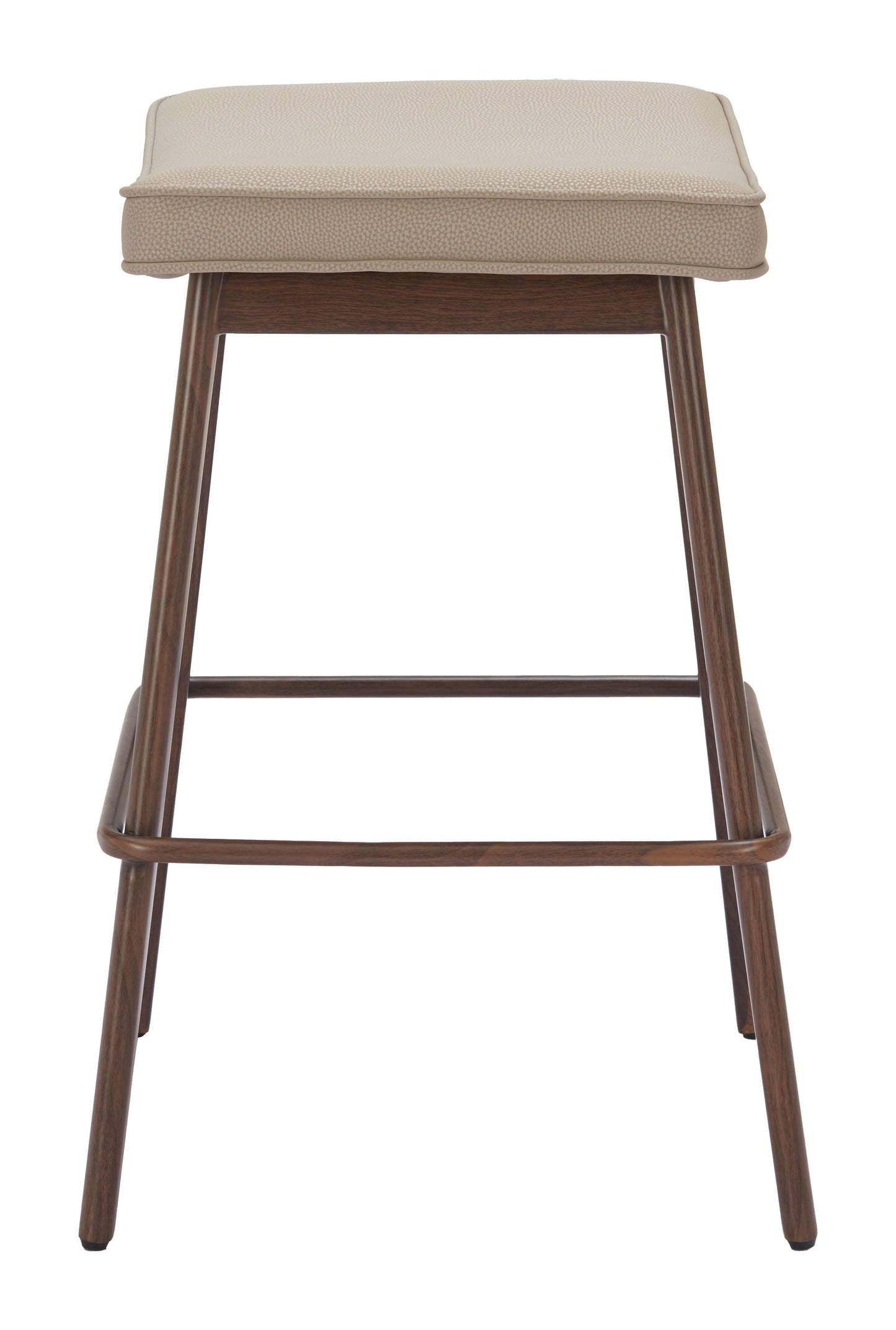 Divat Counter Stool (Set of 2) Beige & Walnut