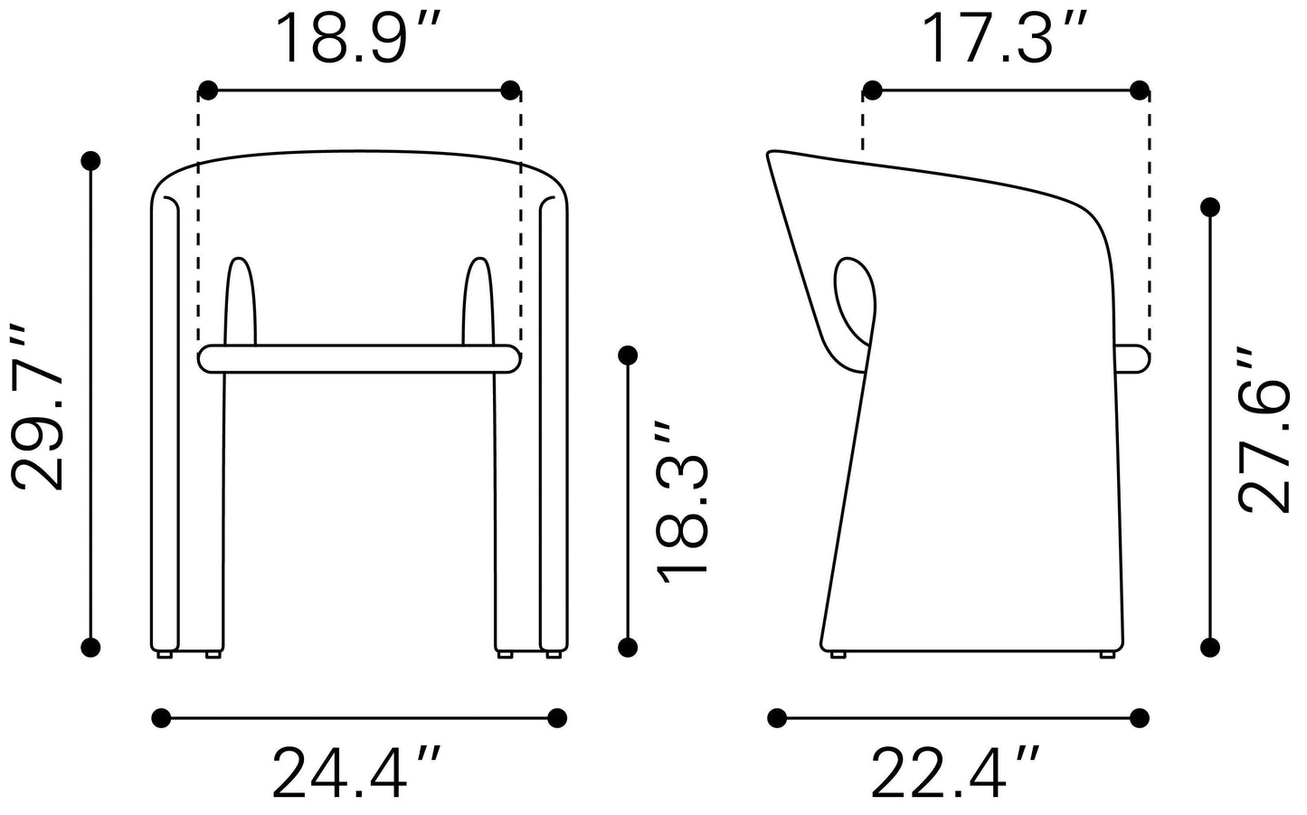 Rosyth Dining Chair Tan