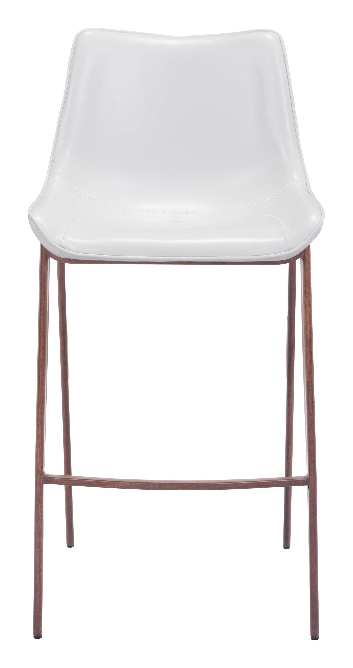 Magnus Barstool (Set of 2) White & Walnut