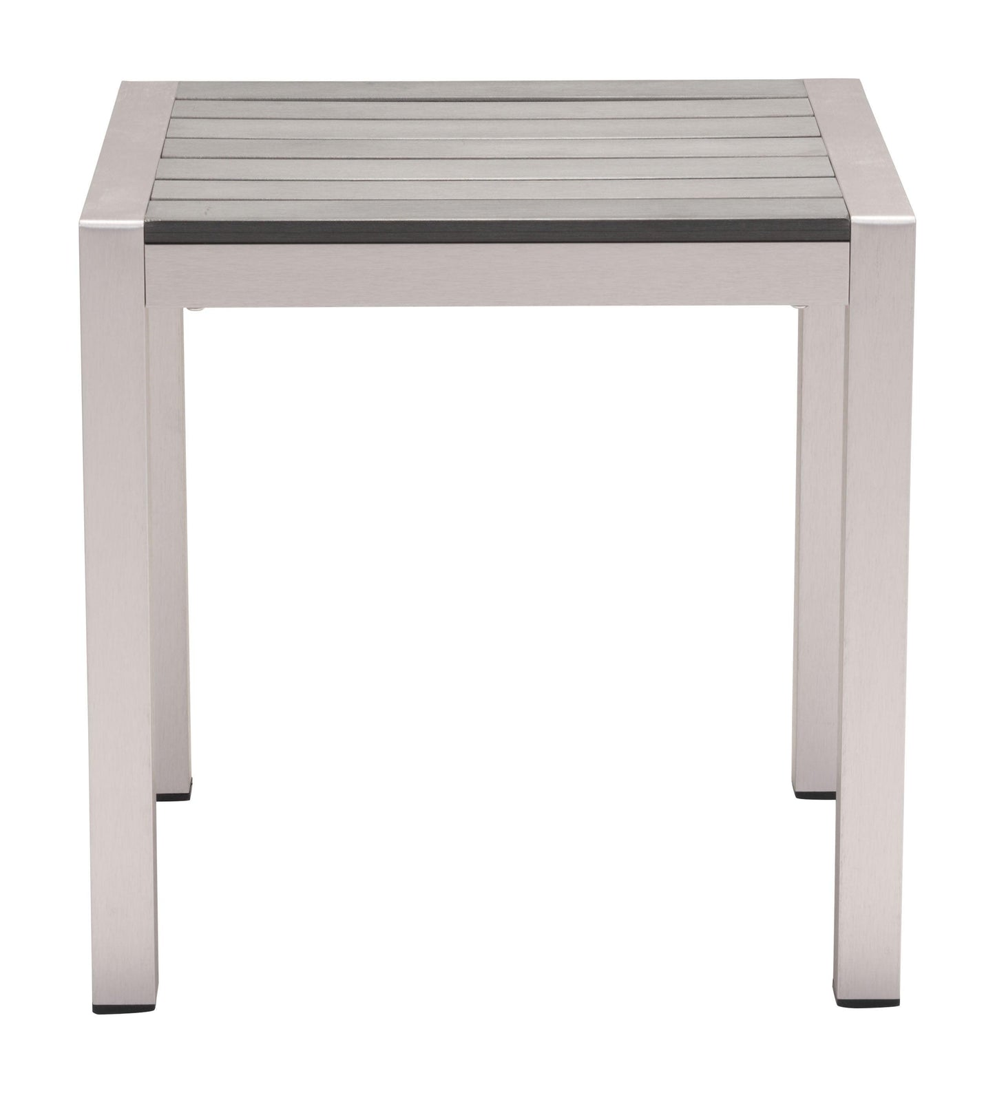 Cosmopolitan Side Table Gray & Silver