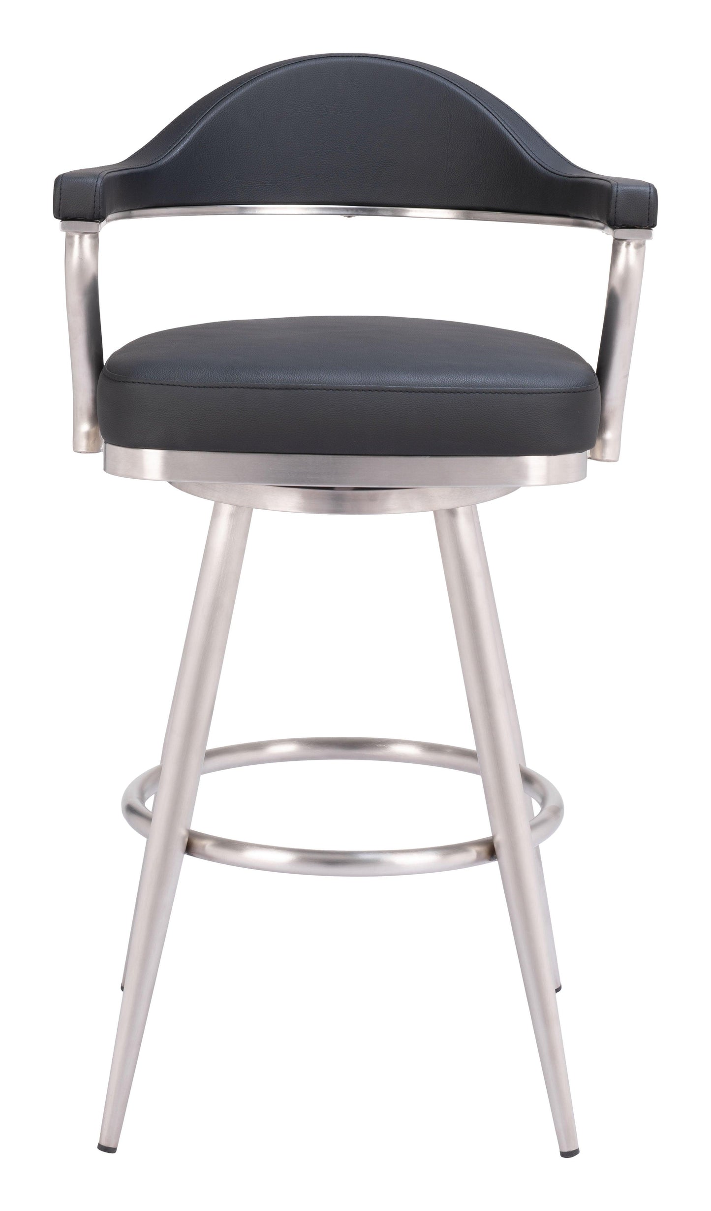 Vagur Swivel Barstool Black