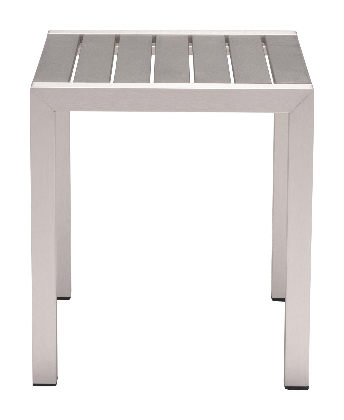 Cosmopolitan Side Table Gray & Silver