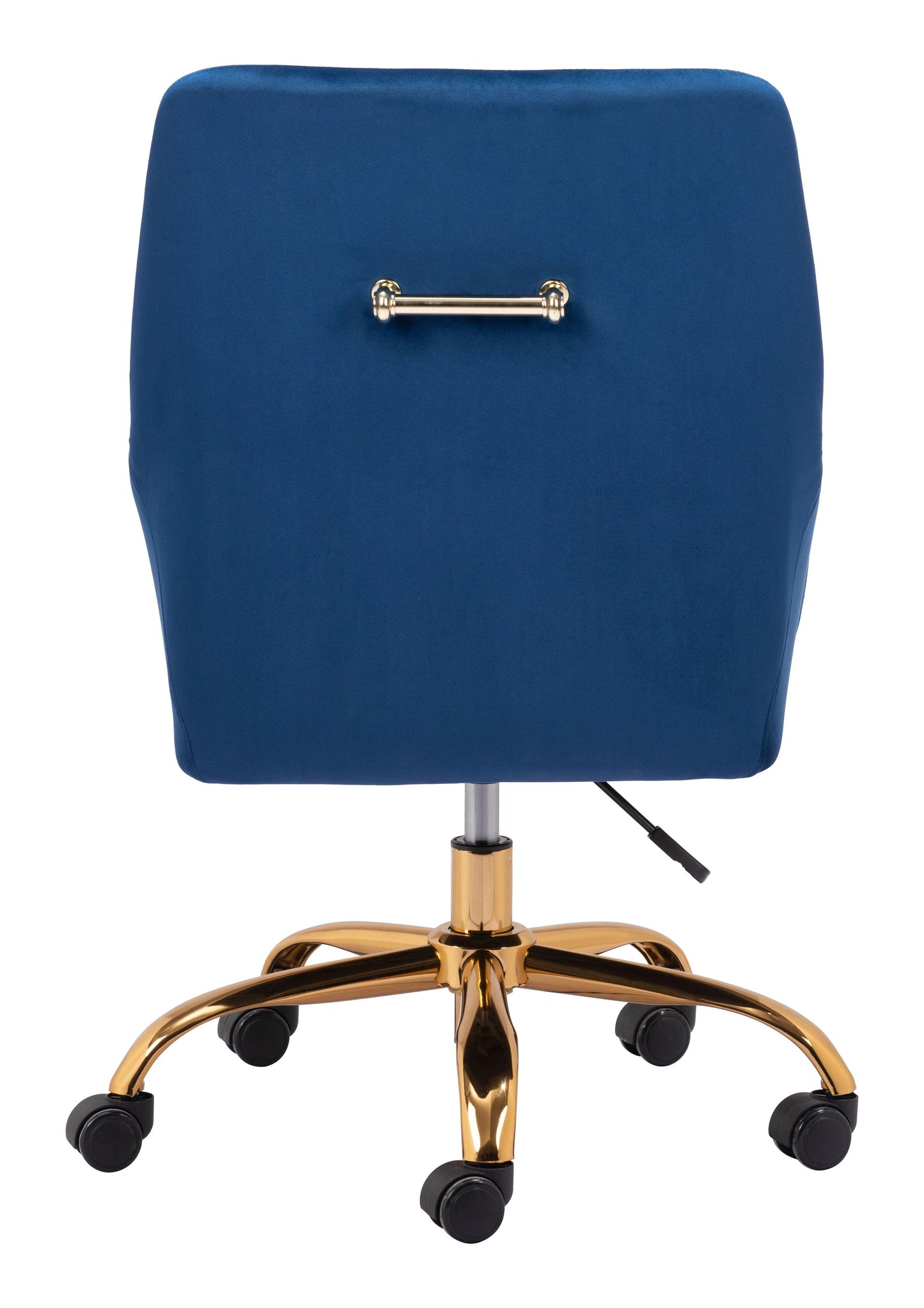 Madelaine Office Chair Navy Blue & Gold