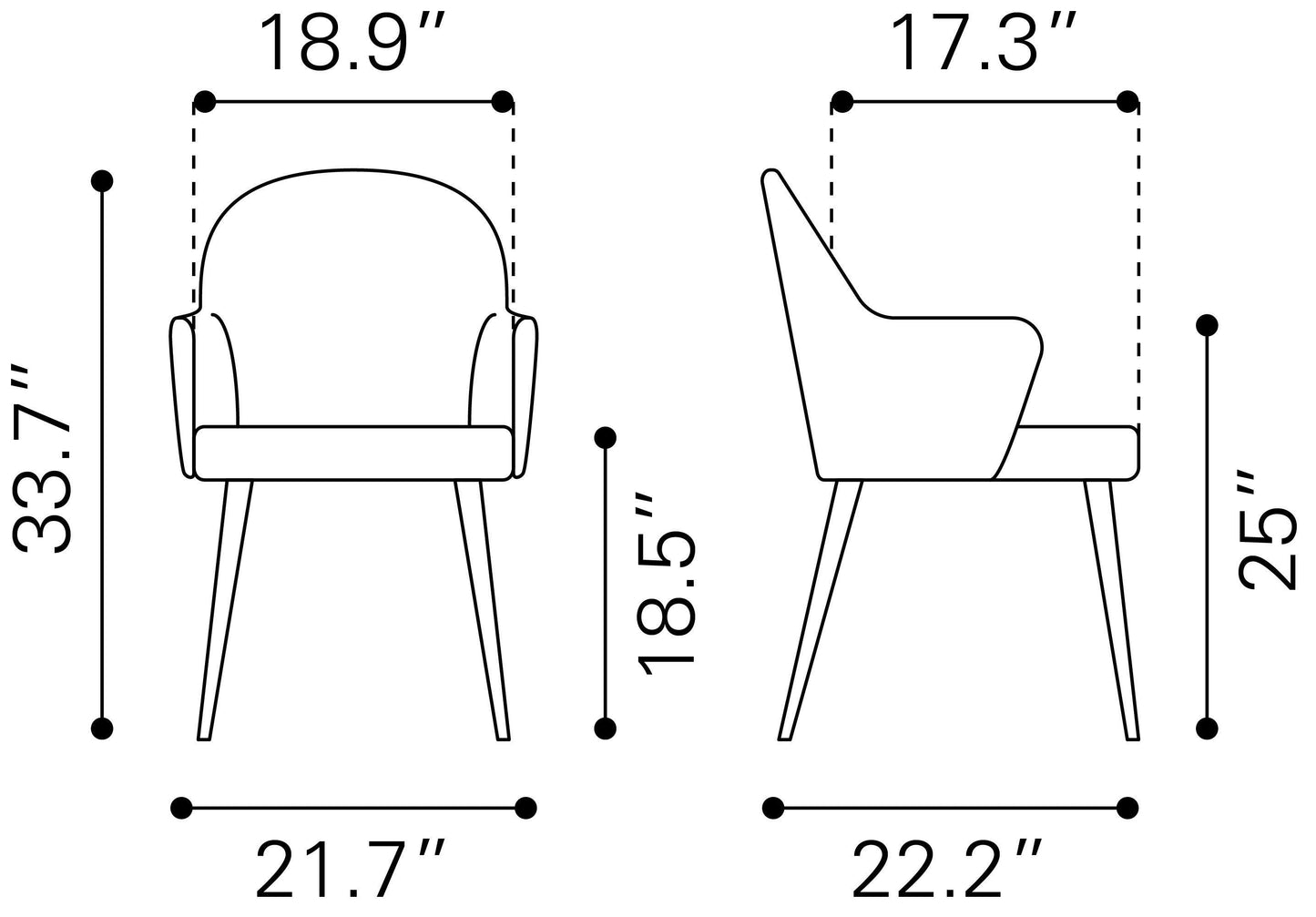 Silloth Dining Chair Gray