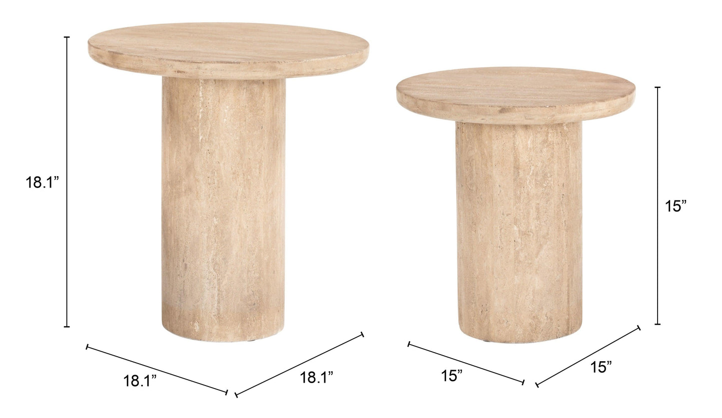 Fenith Accent Table Set (2-Piece) Natural