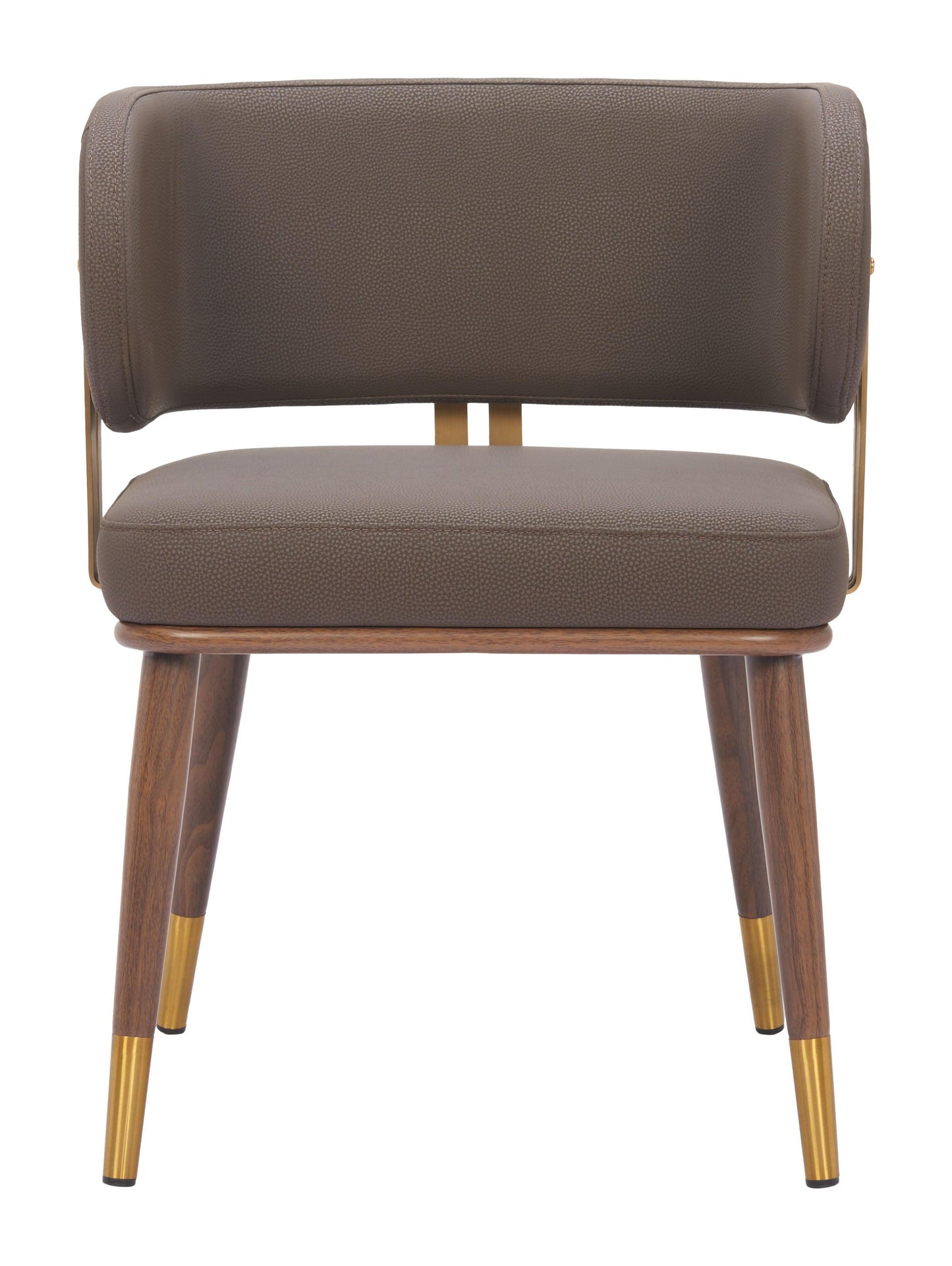 Brew Dining Chair (Set of 2) Brown & Walnut