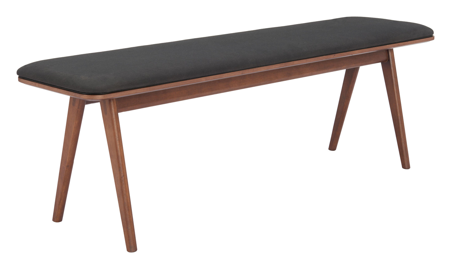 Kazwali Bench Black & Walnut