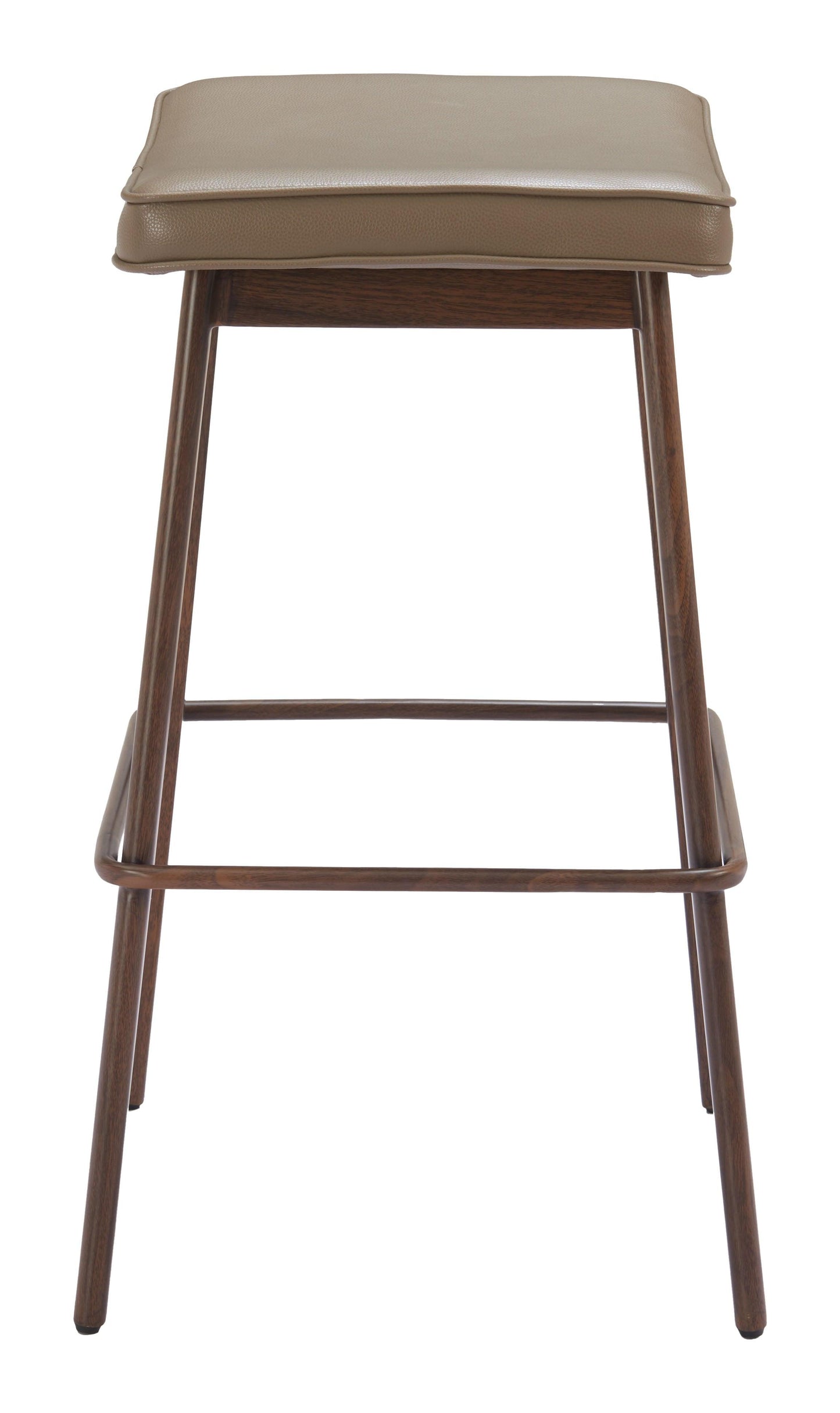 Divat Barstool (Set of 2) Taupe & Walnut