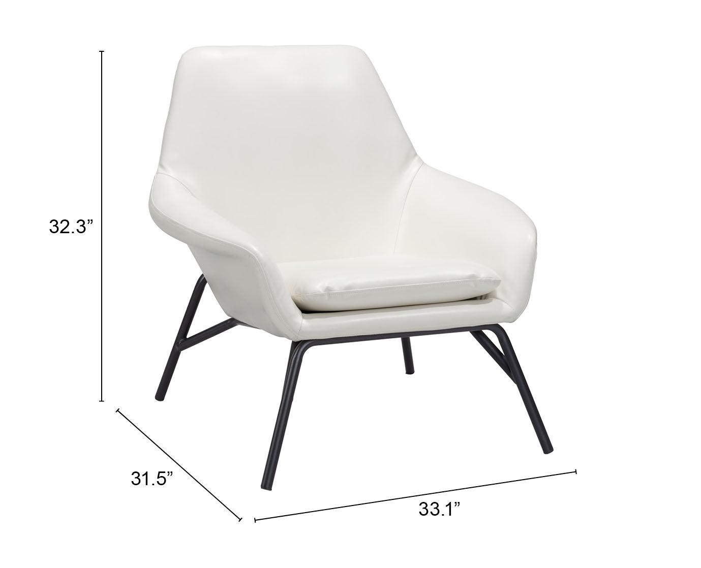 Javier Accent Chair White