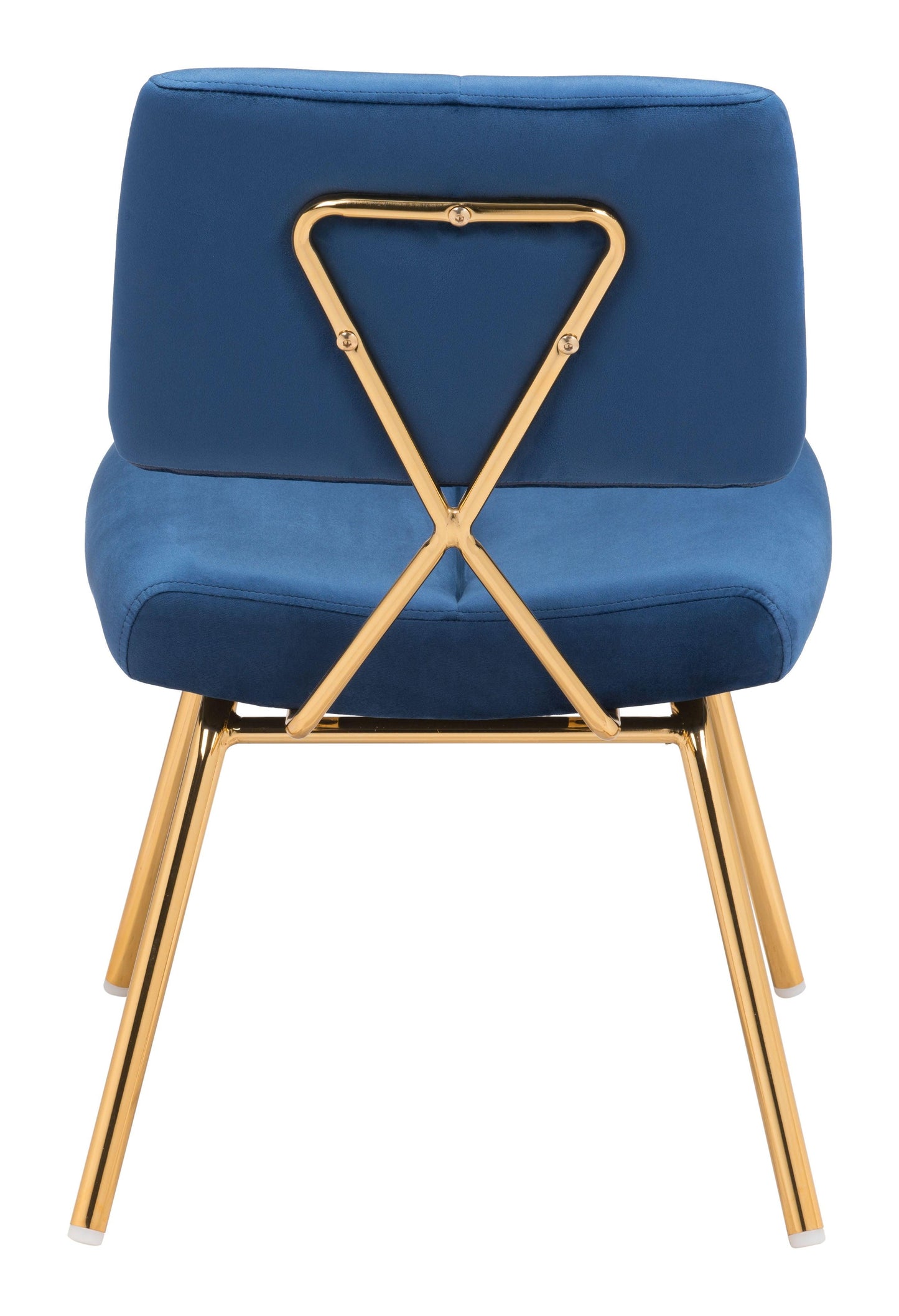 Nicole Accent Chair (Set of 2) Blue & Gold