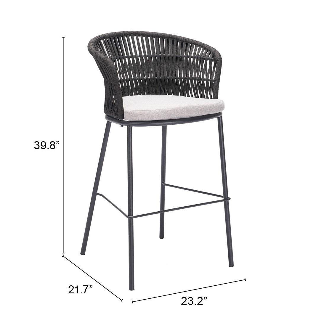 Freycinet Barstool (Set of 2) Black