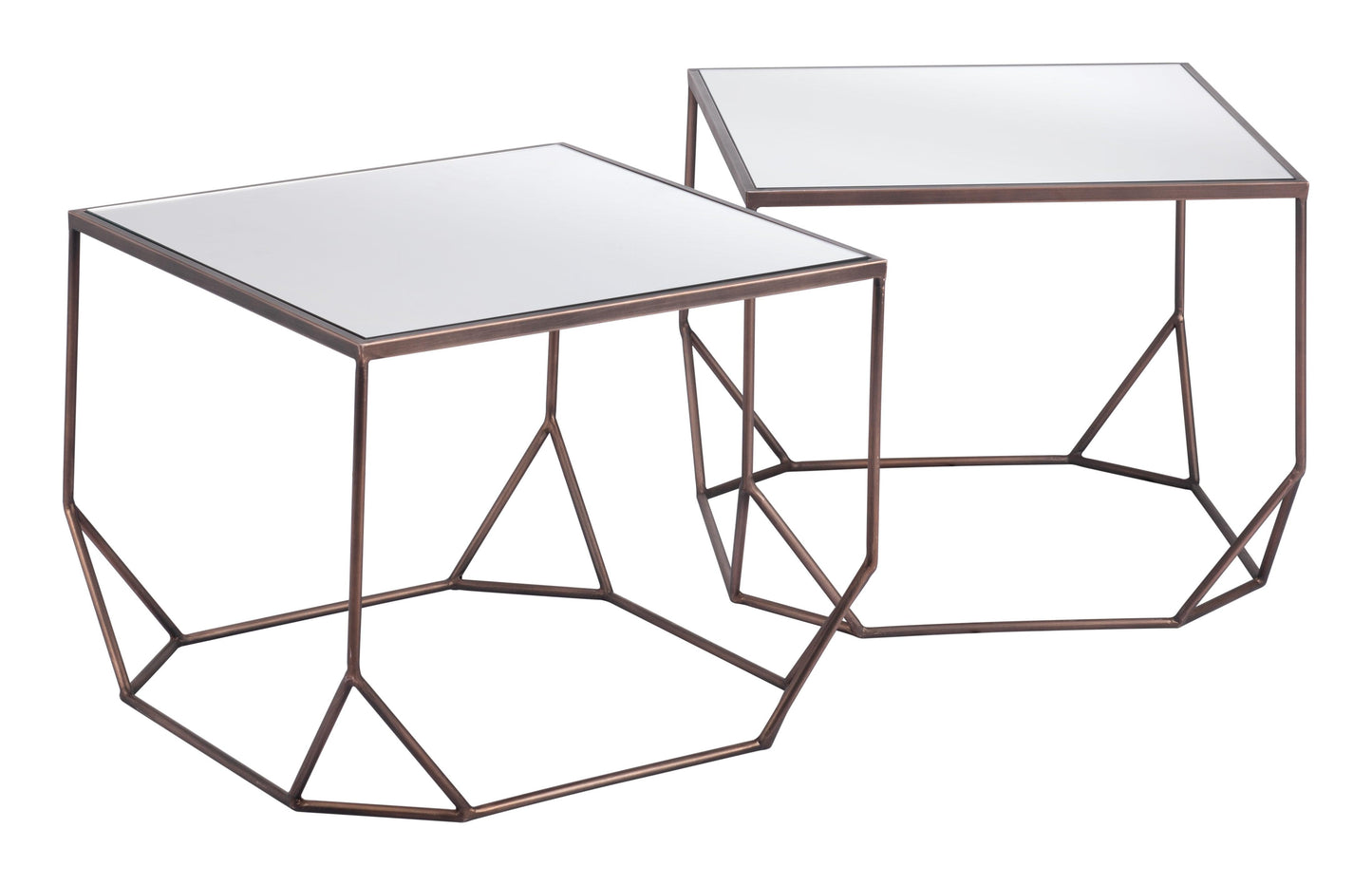 Arzon Coffee Table Set (2-Piece) Bronze