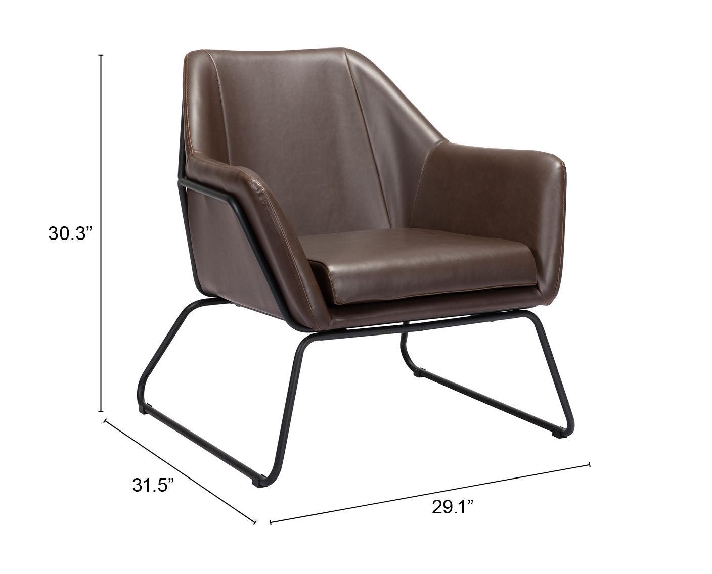 Jose Accent Chair Brown