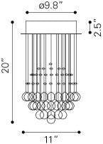 Pollow Ceiling Lamp Chrome