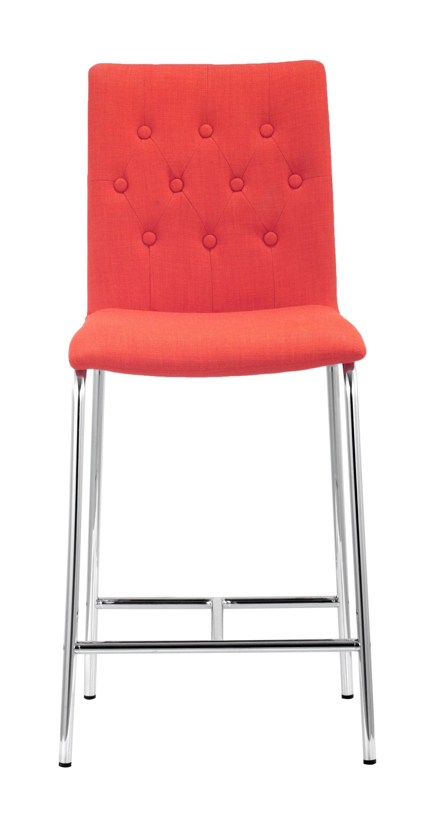 Uppsala Counter Stool (Set of 2) Tangerine