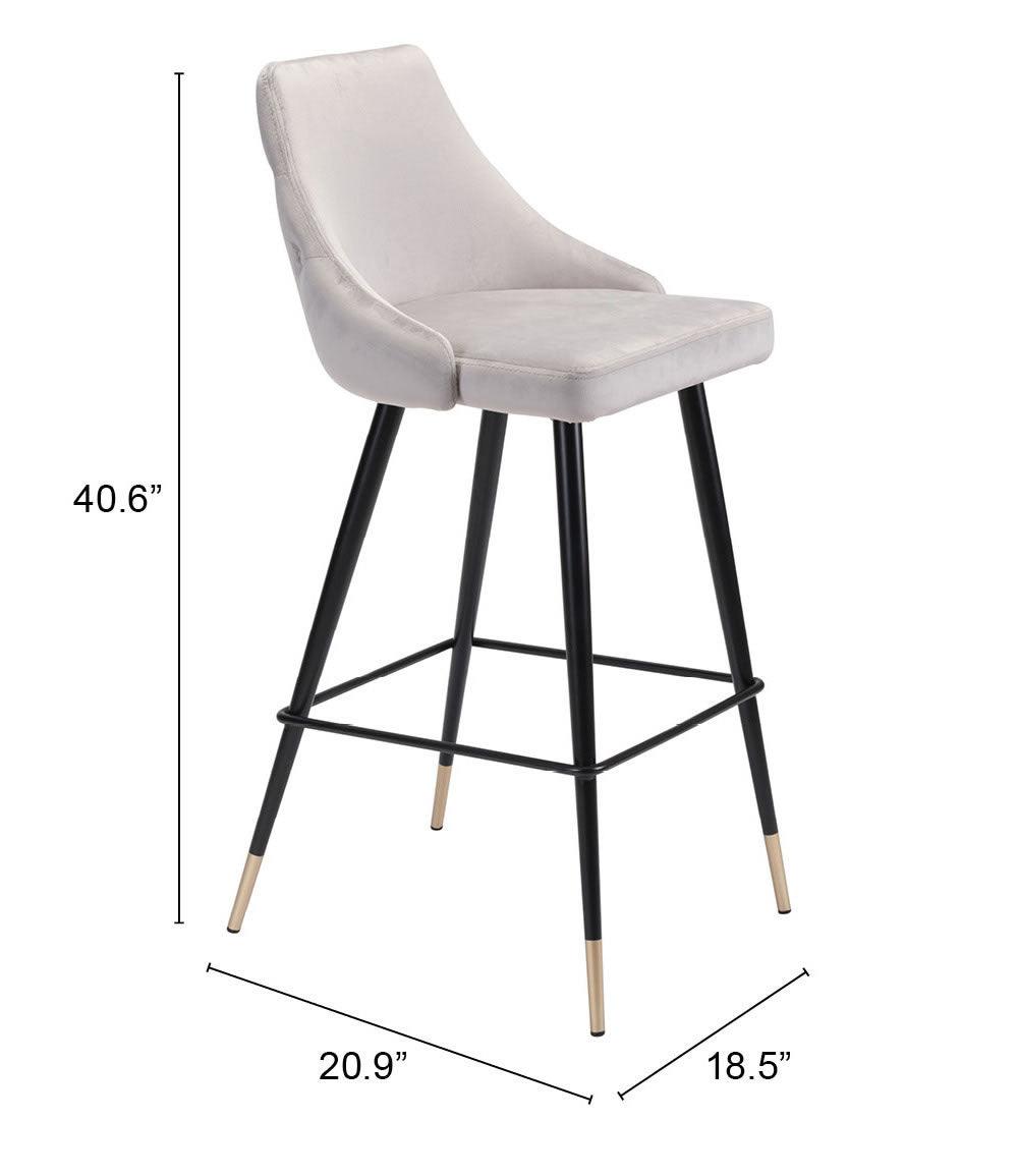 Piccolo Barstool Gray