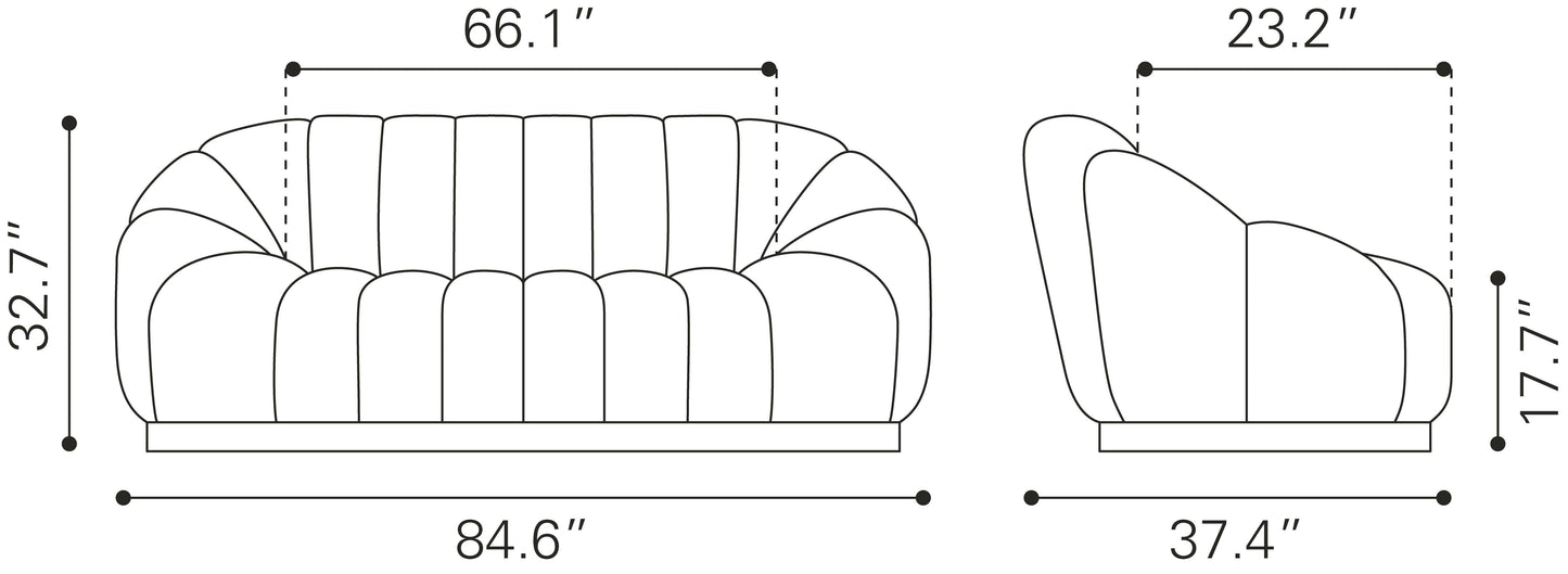 Bhutan Sofa Light Gray