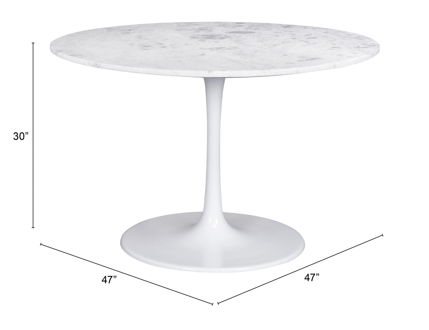 Phoenix Dining Table White