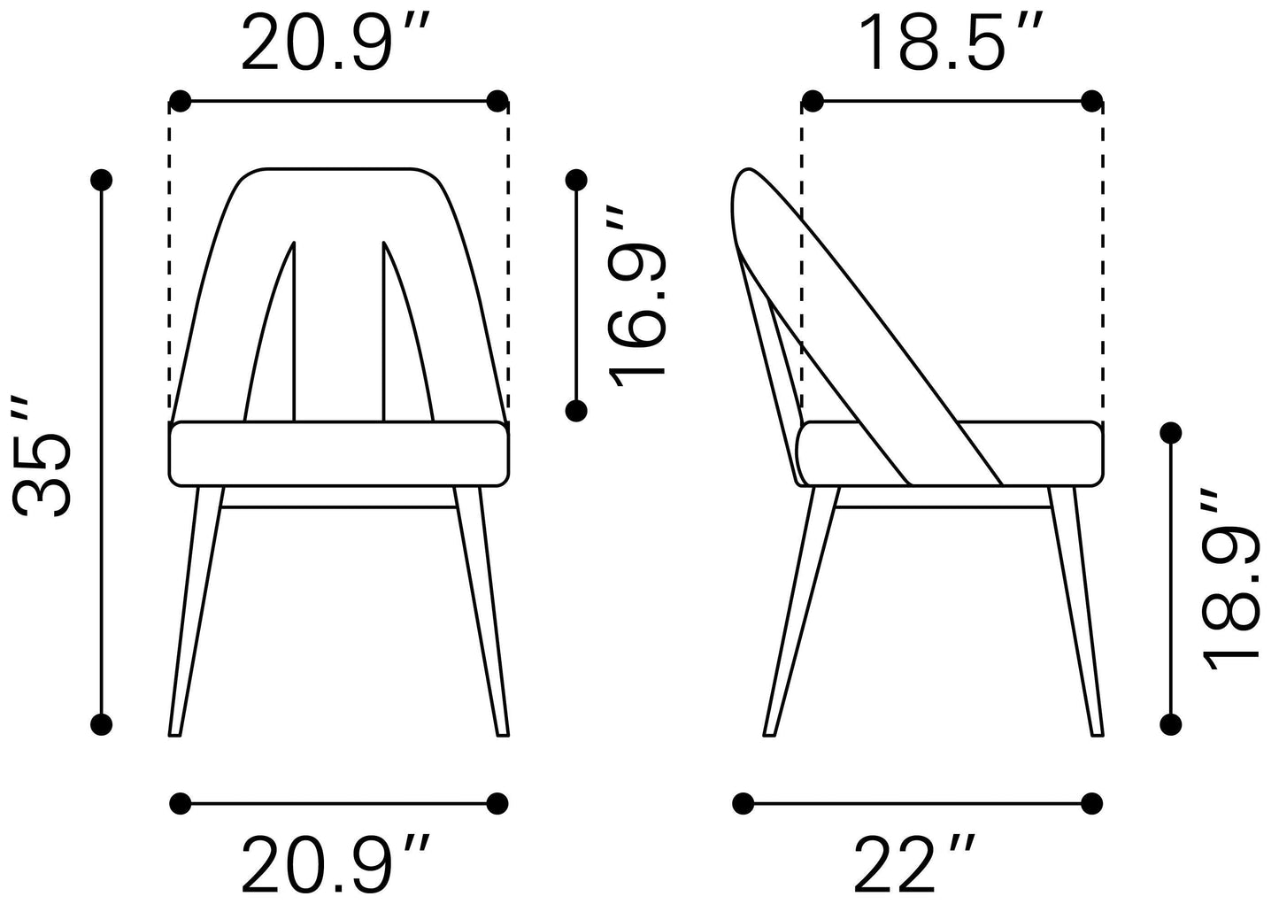 Artus Dining Chair Gray