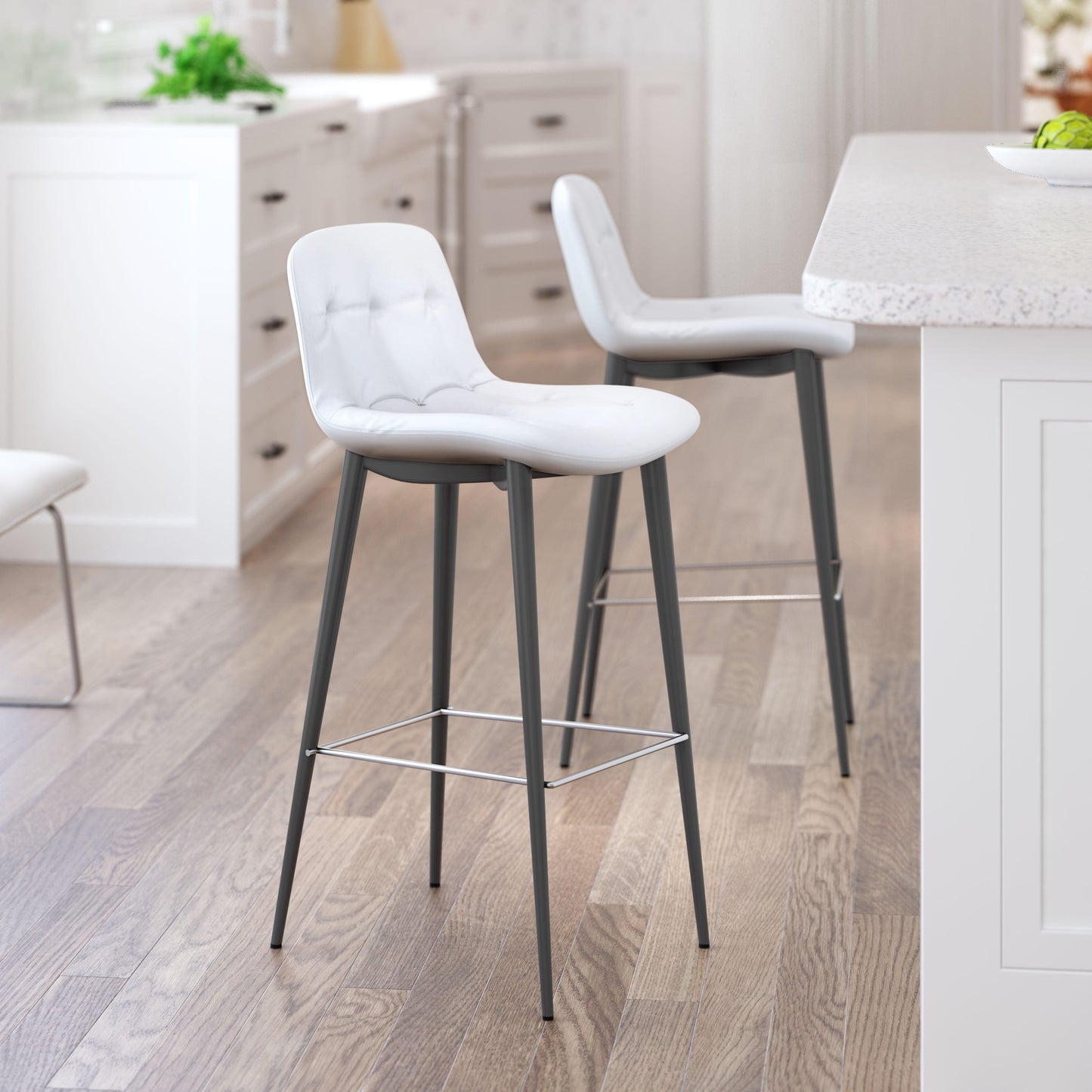 Tangiers Barstool (Set of 2) White