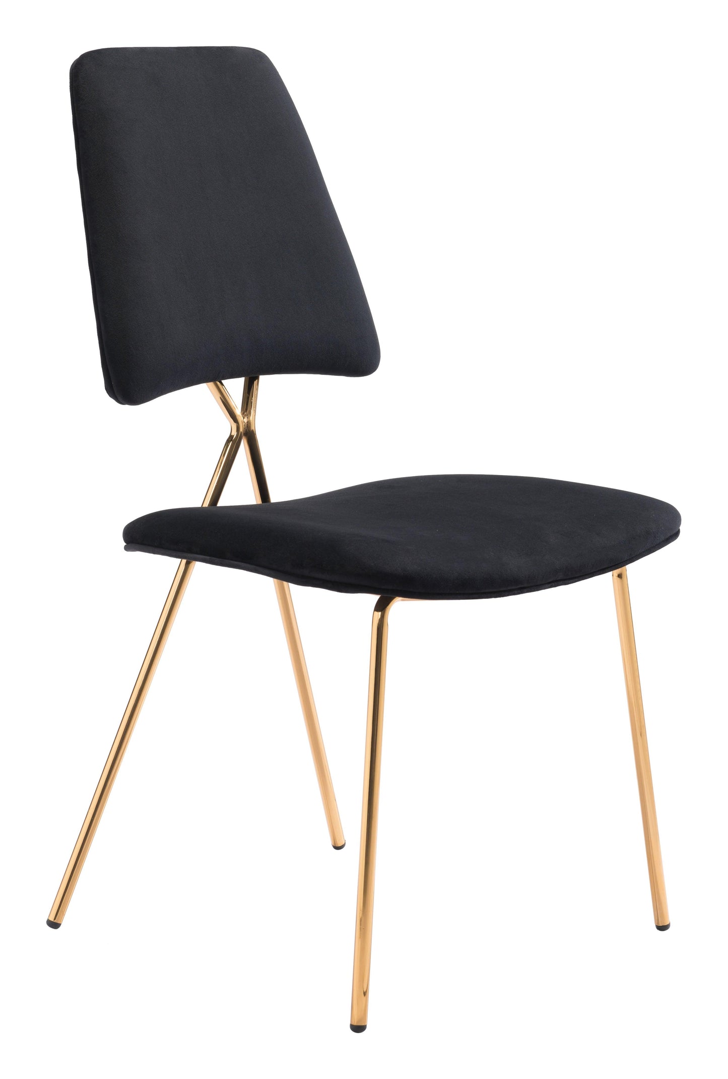 Chloe Dining Chair (Set of 2) Black & Gold