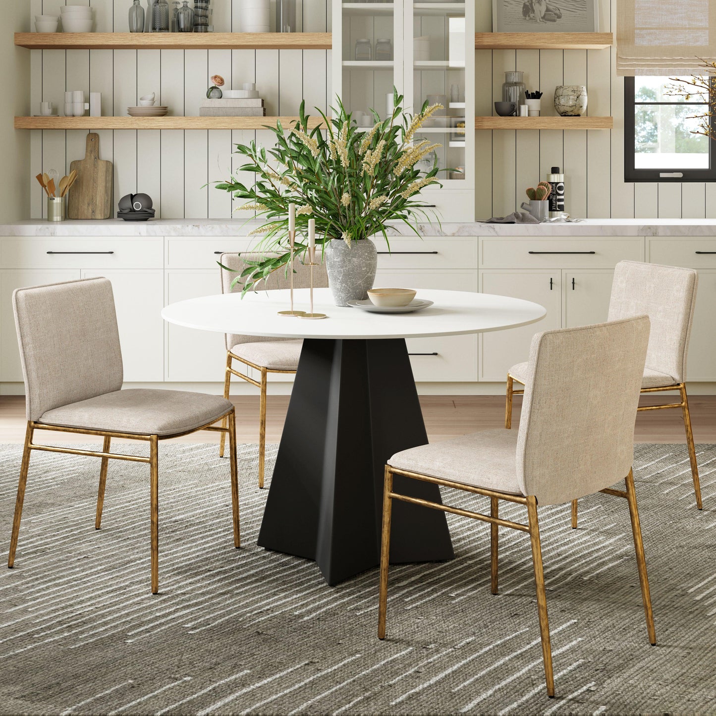 Izar Dining Table White