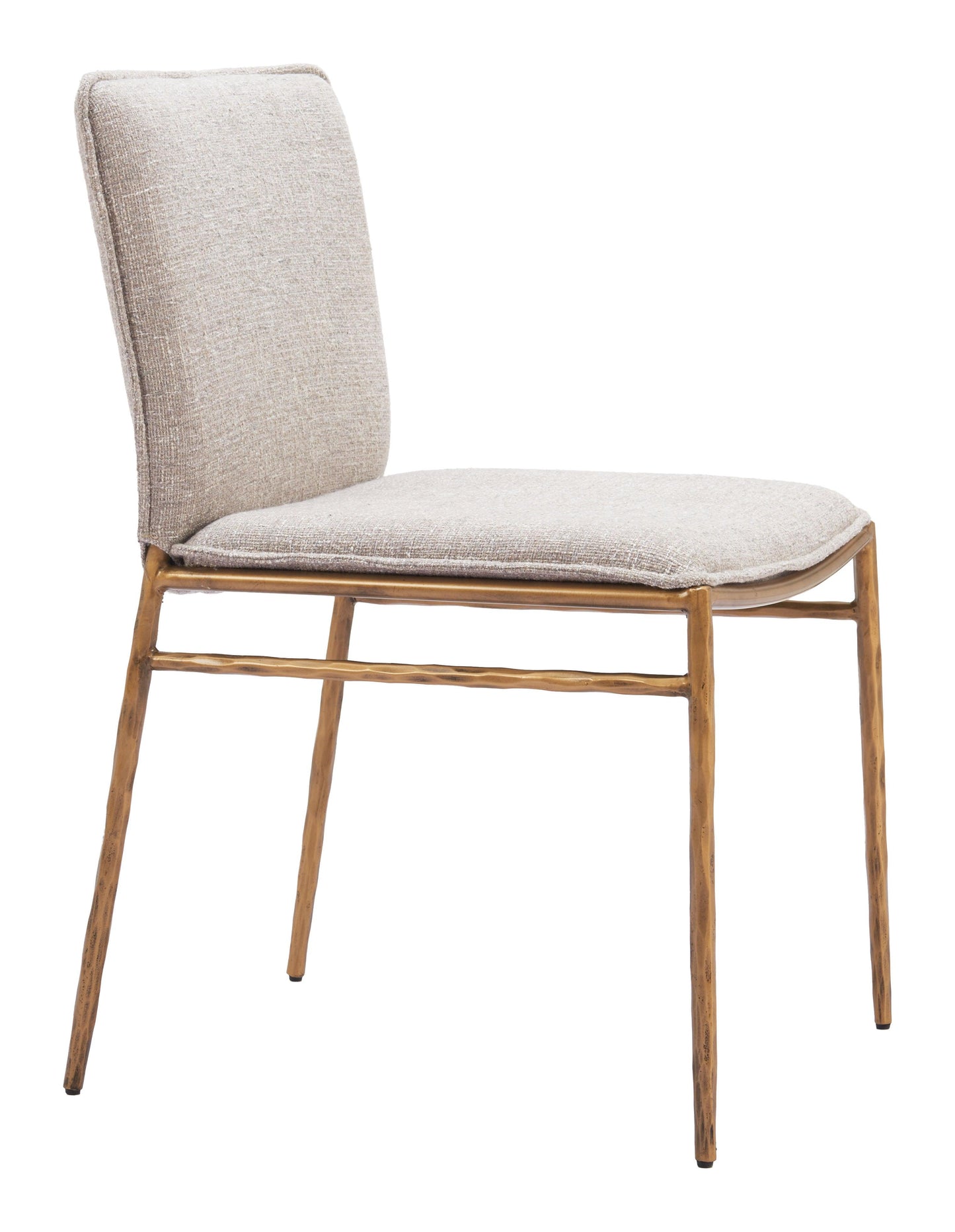 Nordvest Dining Chair Beige & Gold