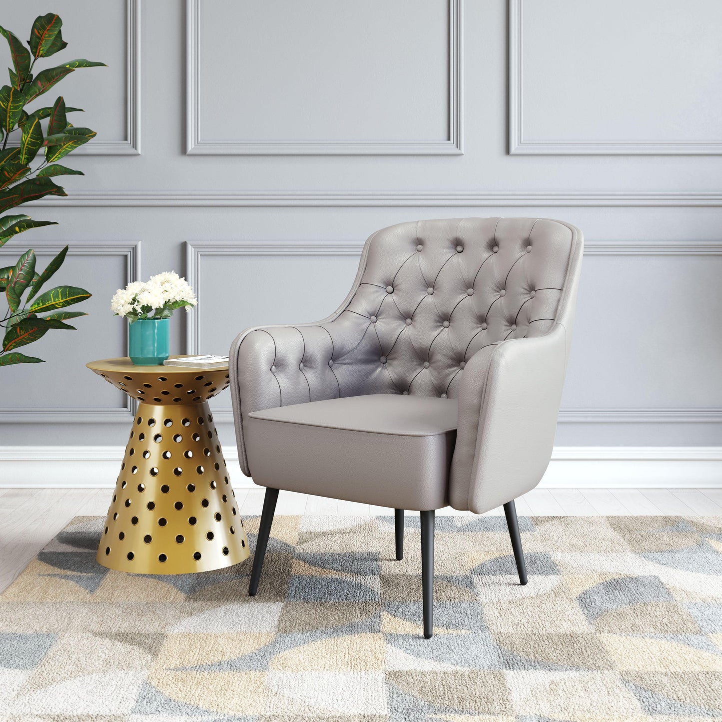 Tasmania Accent Chair Gray