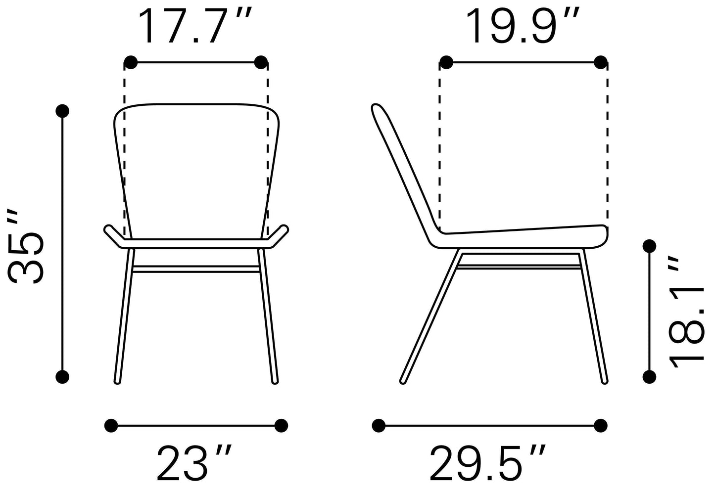 Lorena Dining Chair (Set of 2) Natural