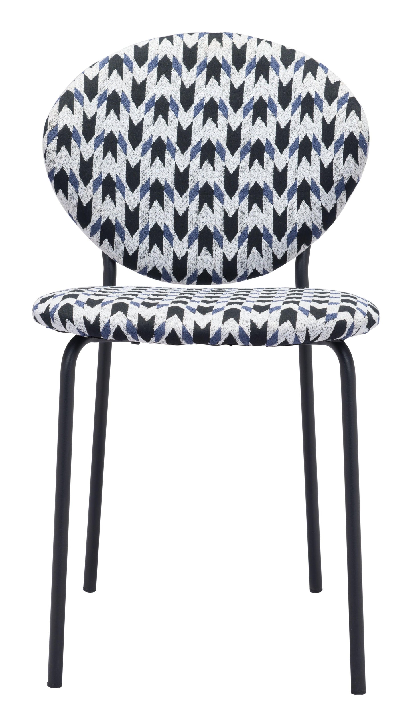 Clyde Dining Chair (Set of 2) Geometric Print & Black