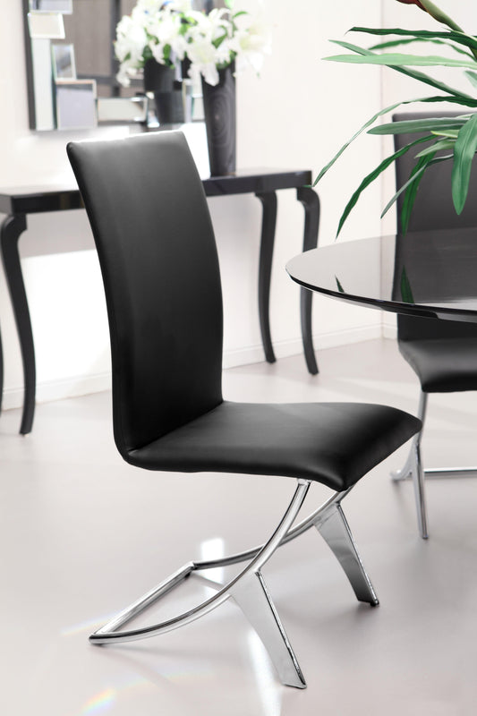 Delfin Dining Chair (Set of 2) Black