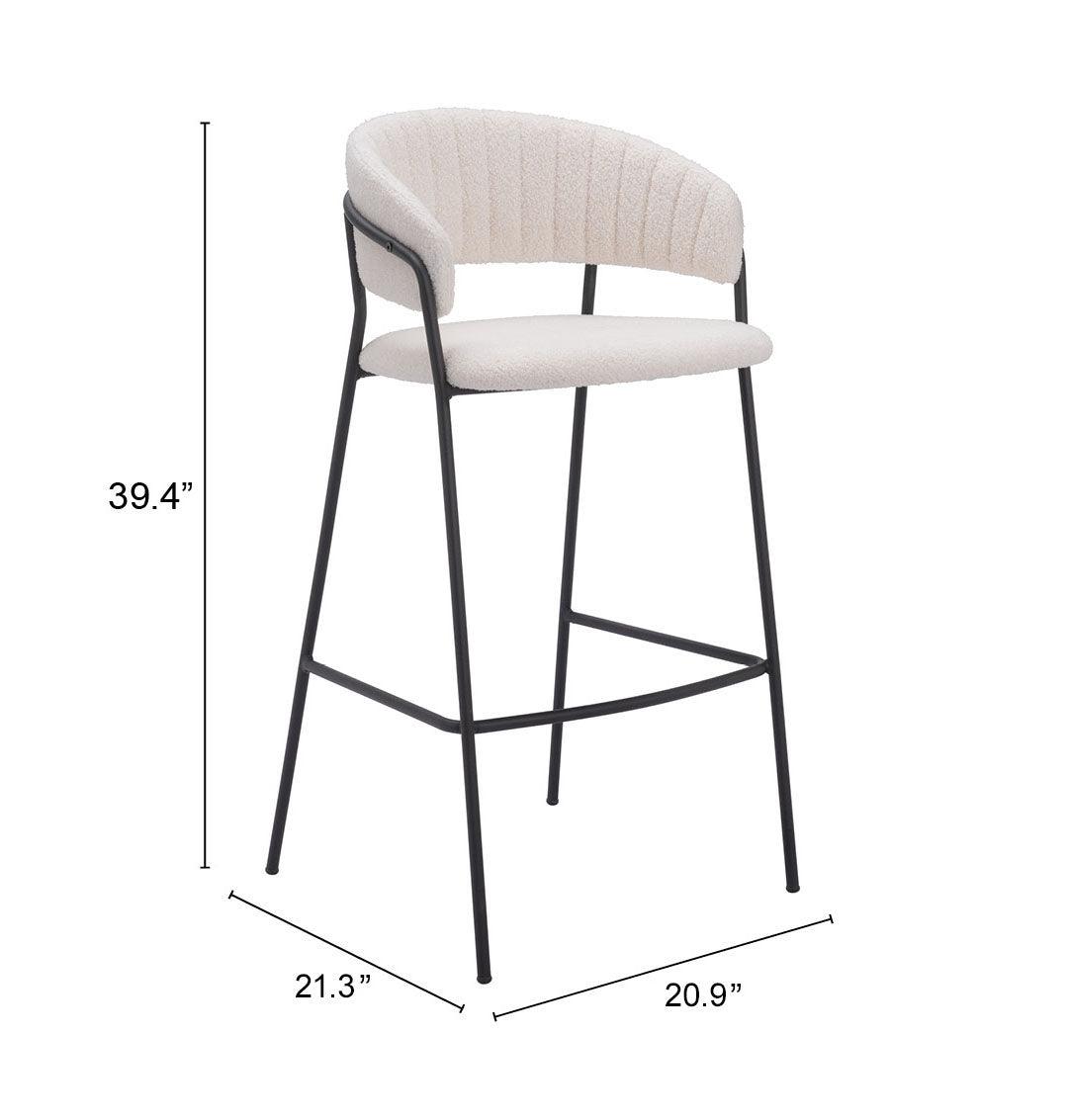 Josephine Barstool (Set of 2) Cream