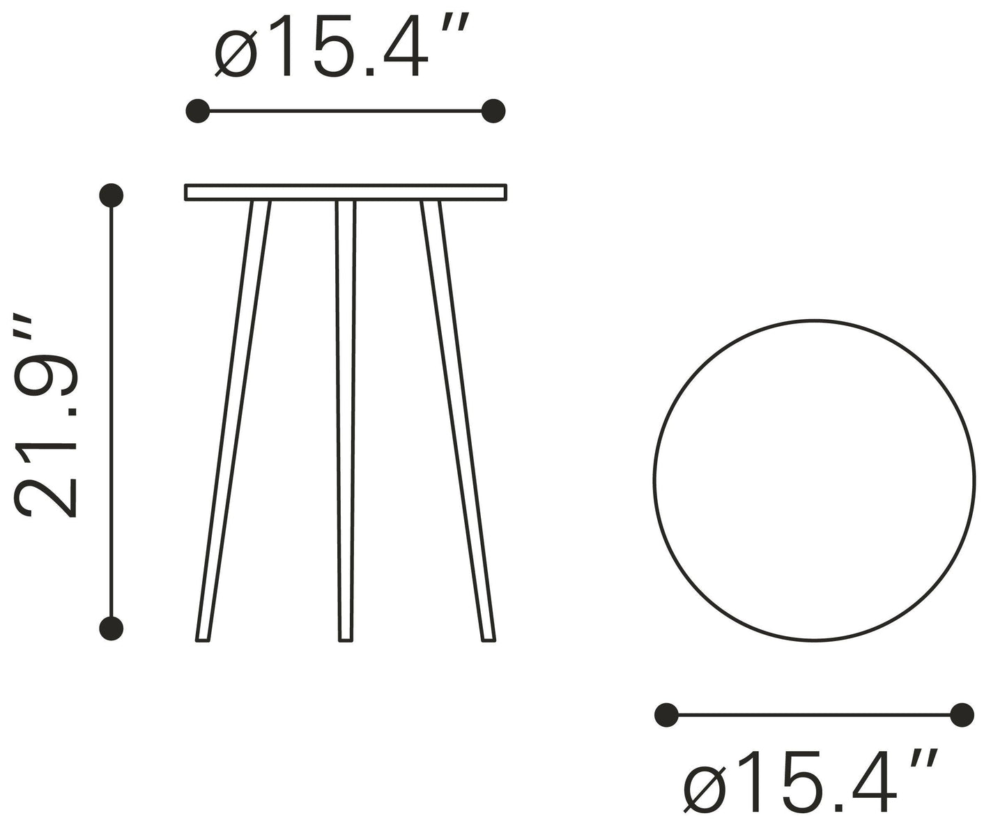 Politik Side Table Silver