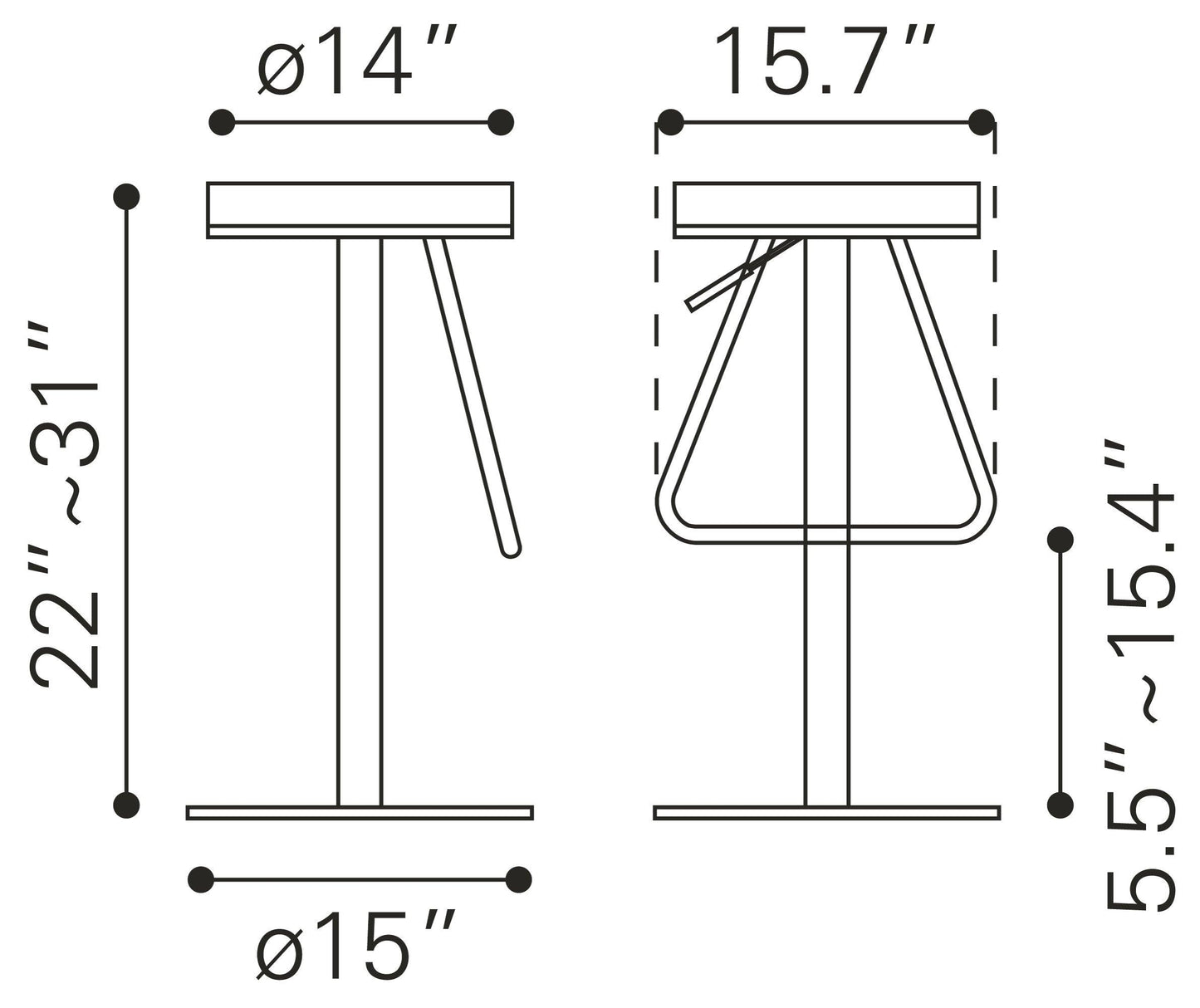 Soda Barstool White