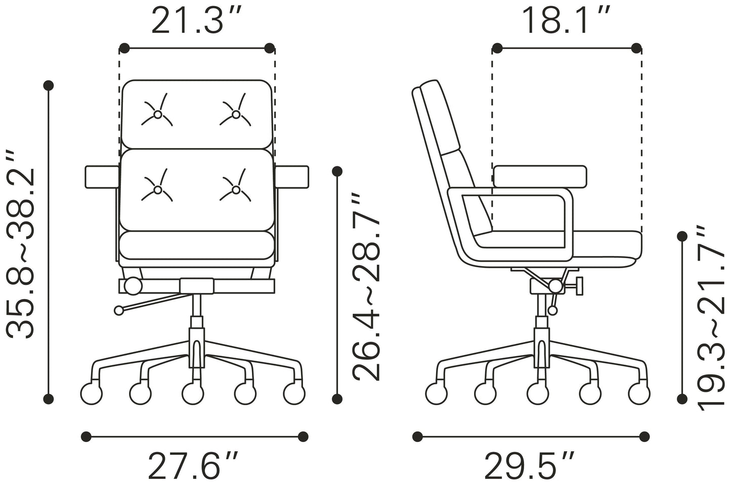 Smiths Office Chair Yellow