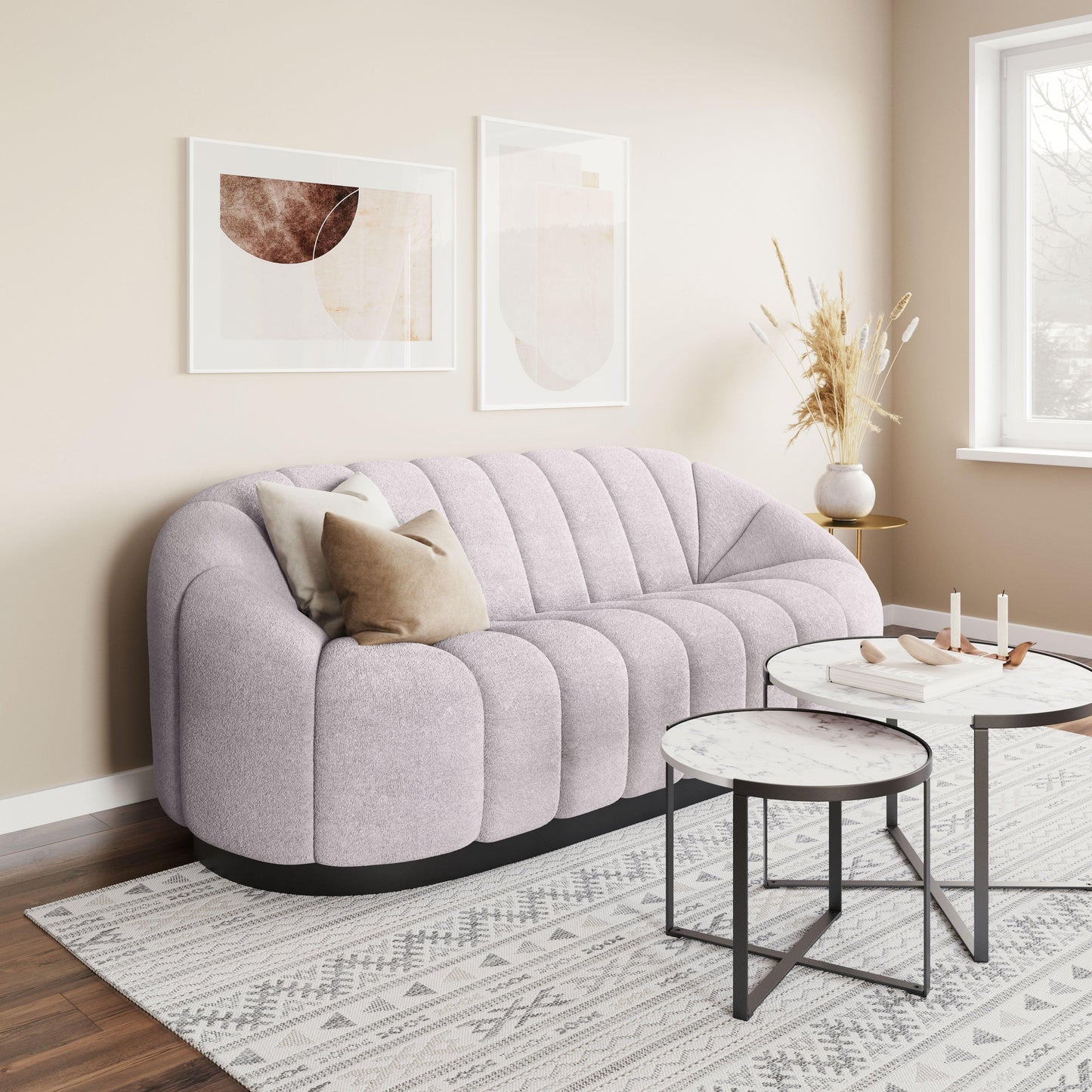 Bhutan Sofa Light Gray