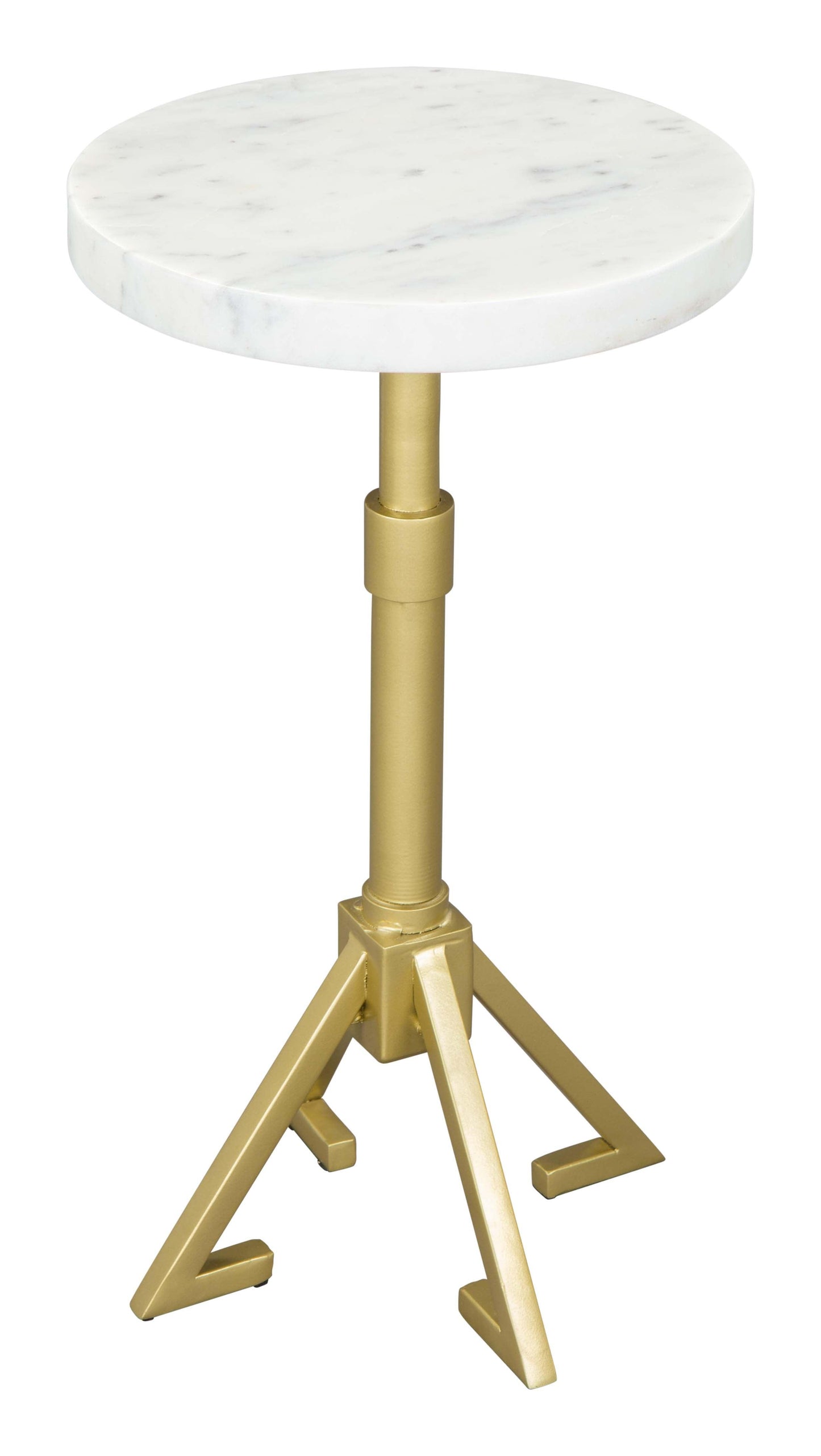 Maurice Side Table White & Gold