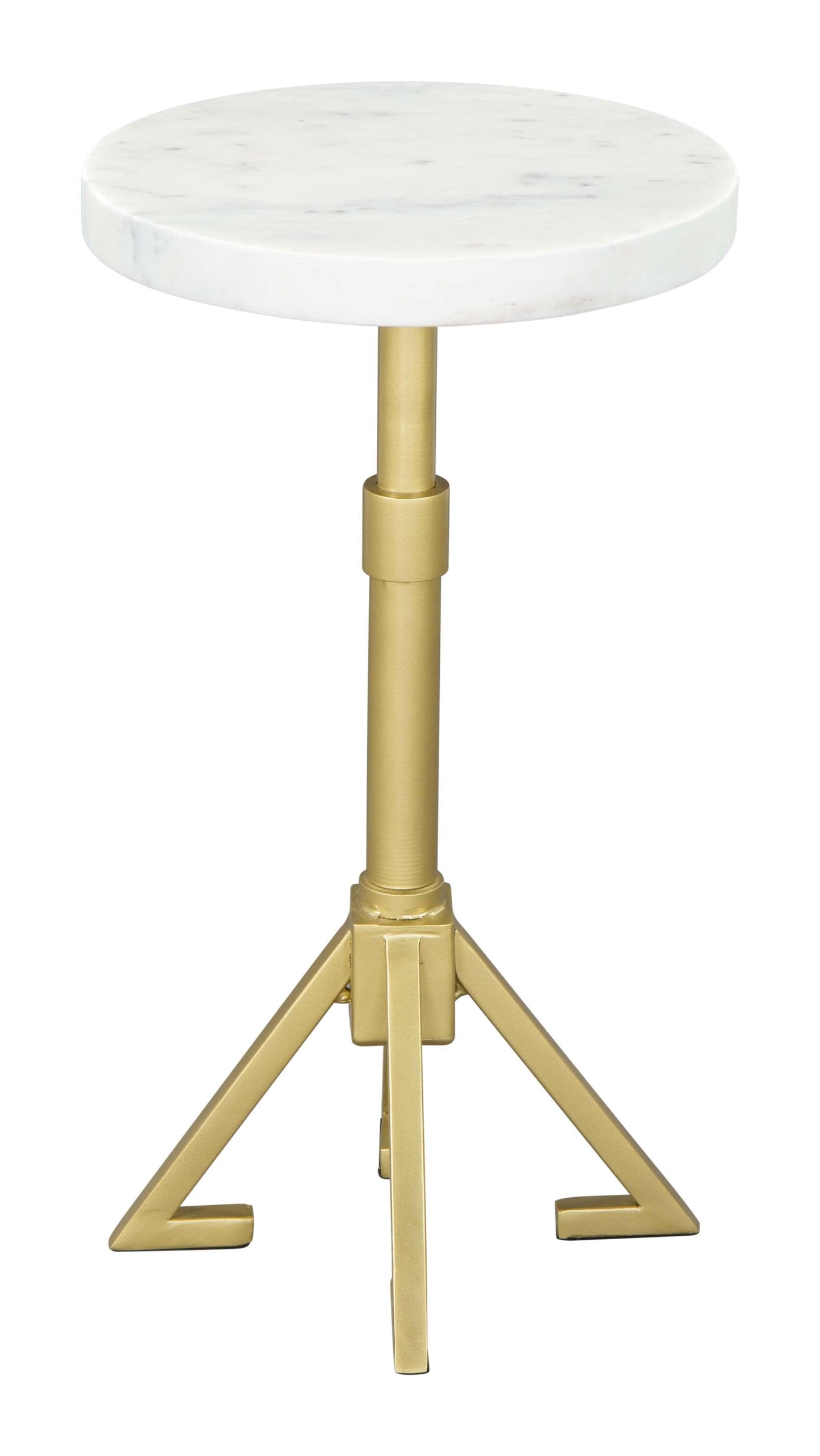 Maurice Side Table White & Gold